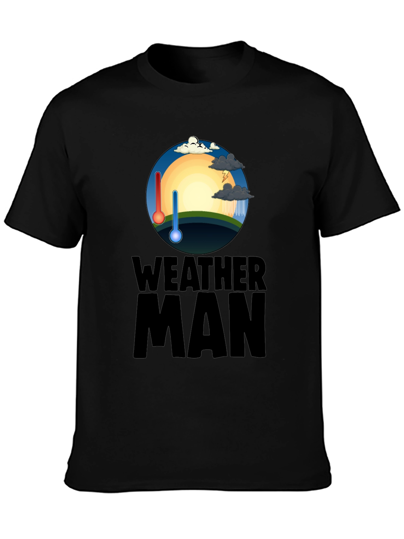 Weather Man Graphic T-Shirt - Trendy Weather Enthusiast Tee