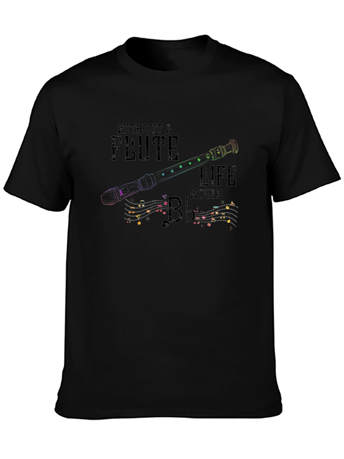 Flute Life Graphic T-Shirt - Music Lover Tee