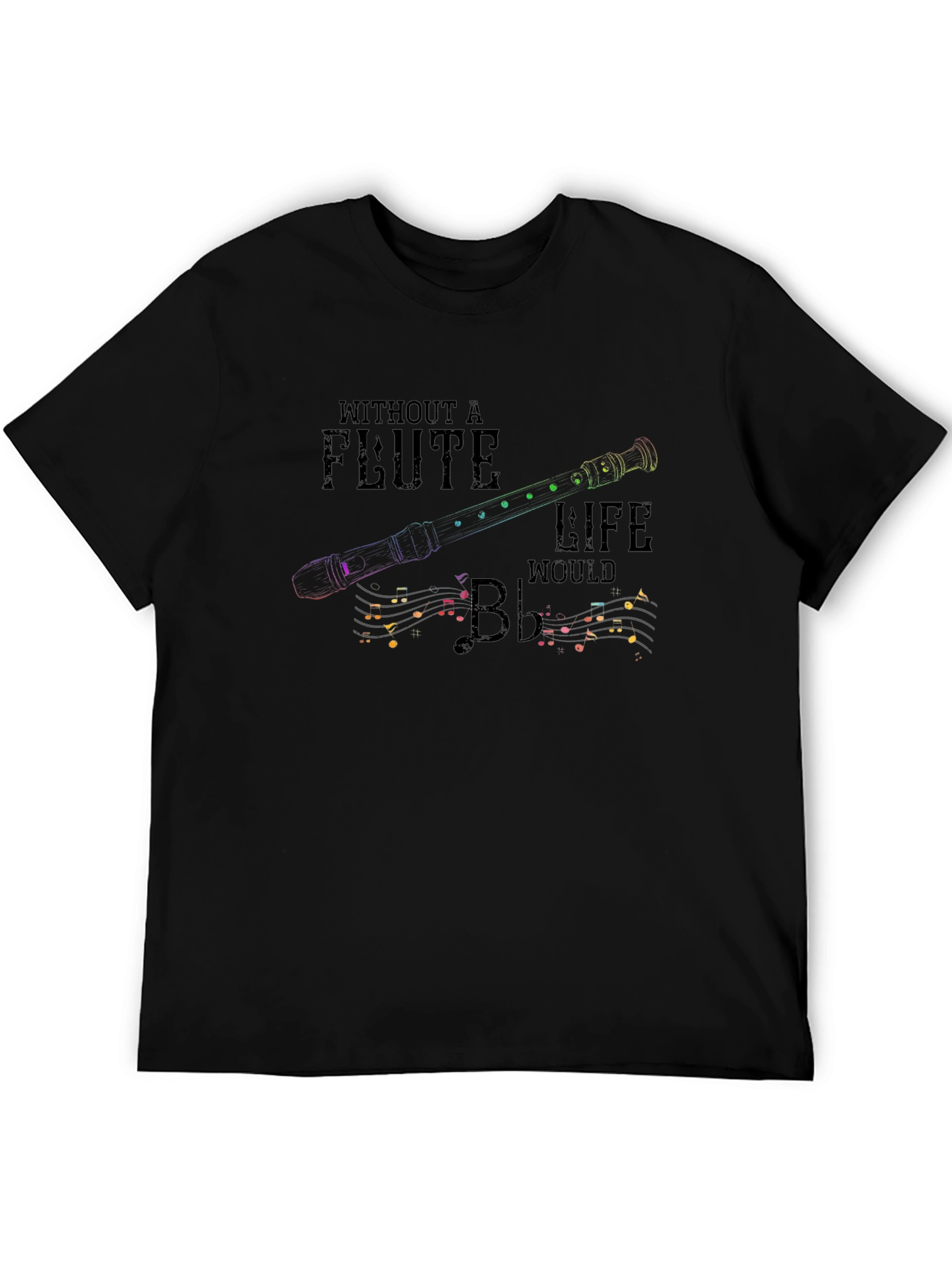 Flute Life Graphic T-Shirt - Music Lover Tee