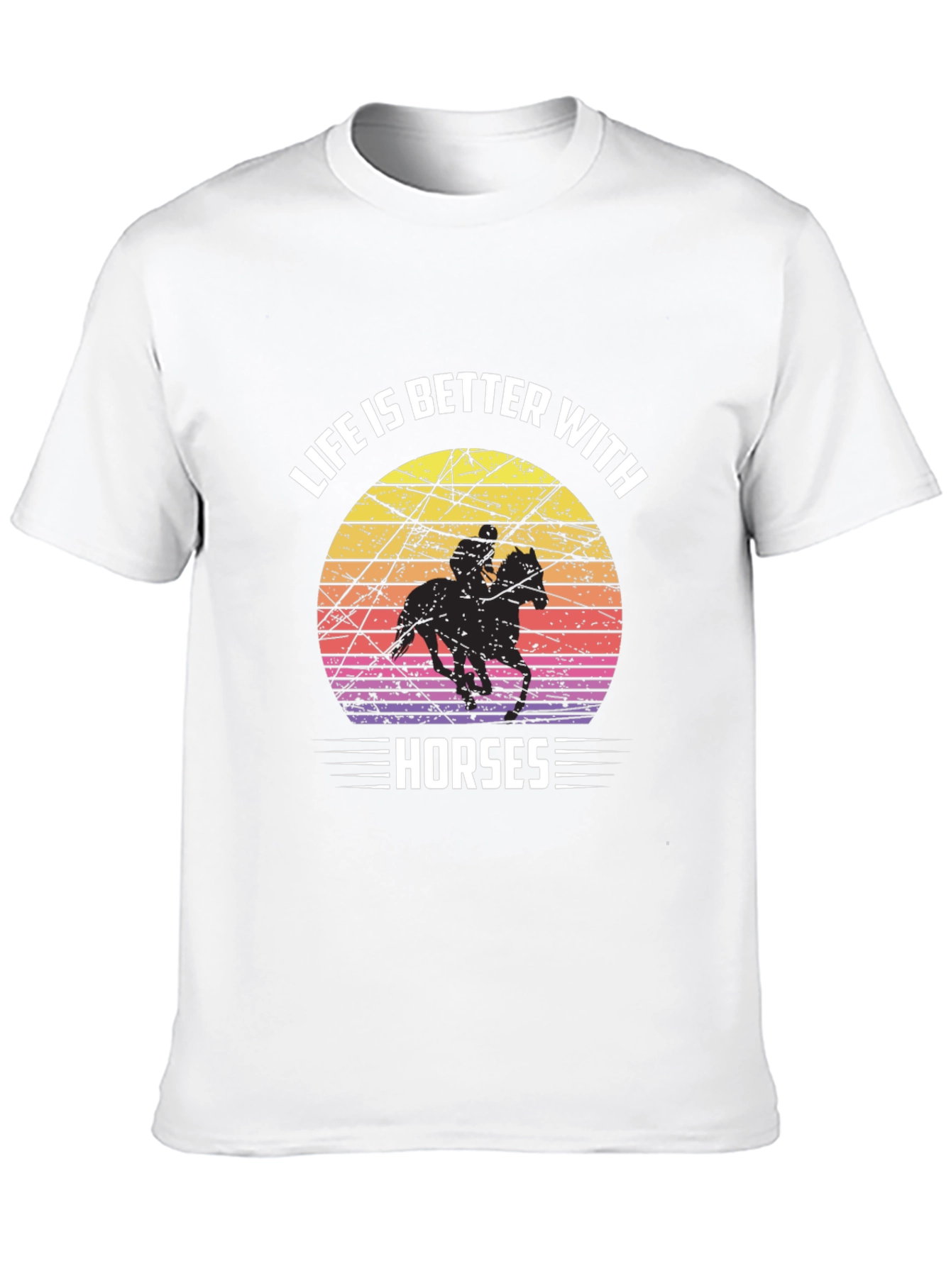 Life is Better with Horses Graphic T-Shirt