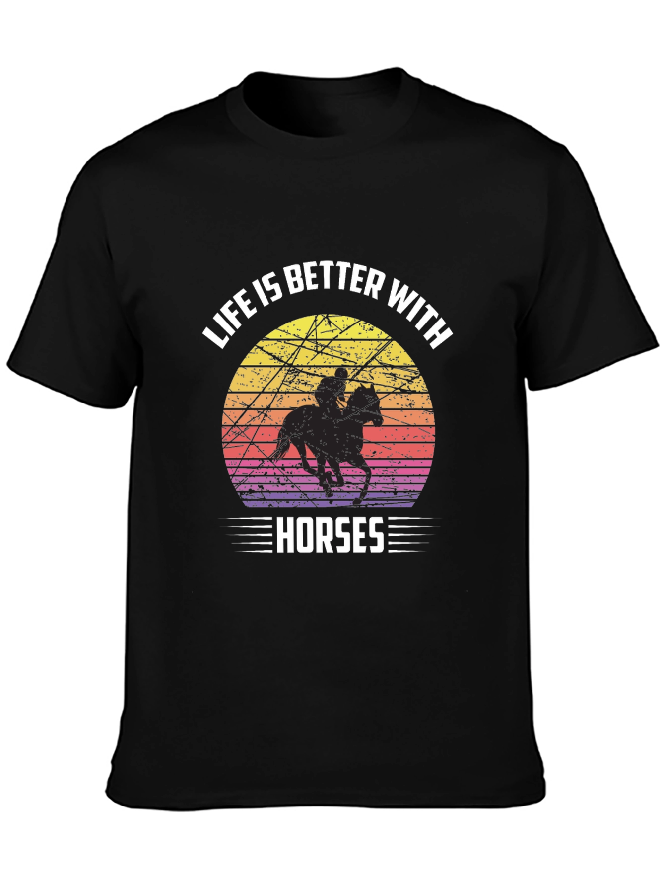 Life is Better with Horses Graphic T-Shirt