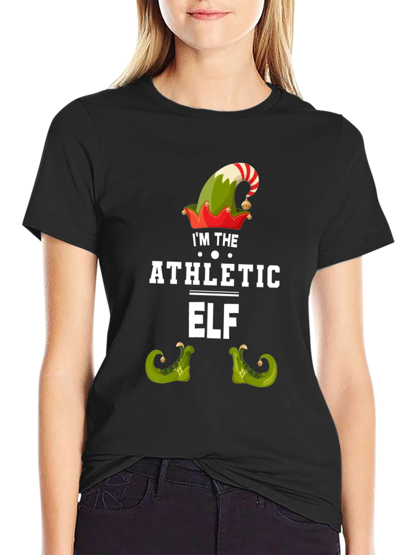 Athletic Elf Christmas T-Shirt