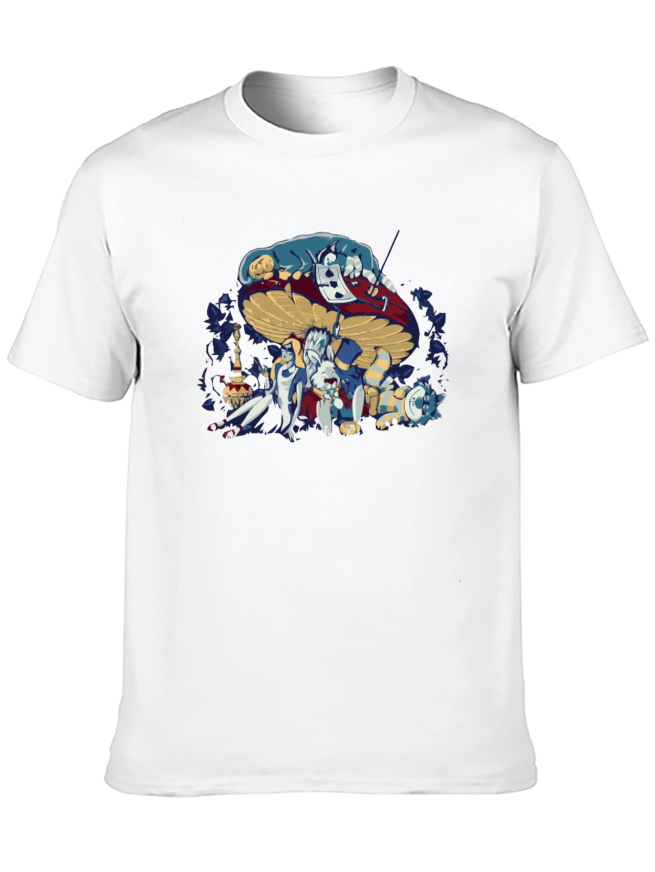 Alice in Wonderland Graphic Tee - Mens Black T-Shirt