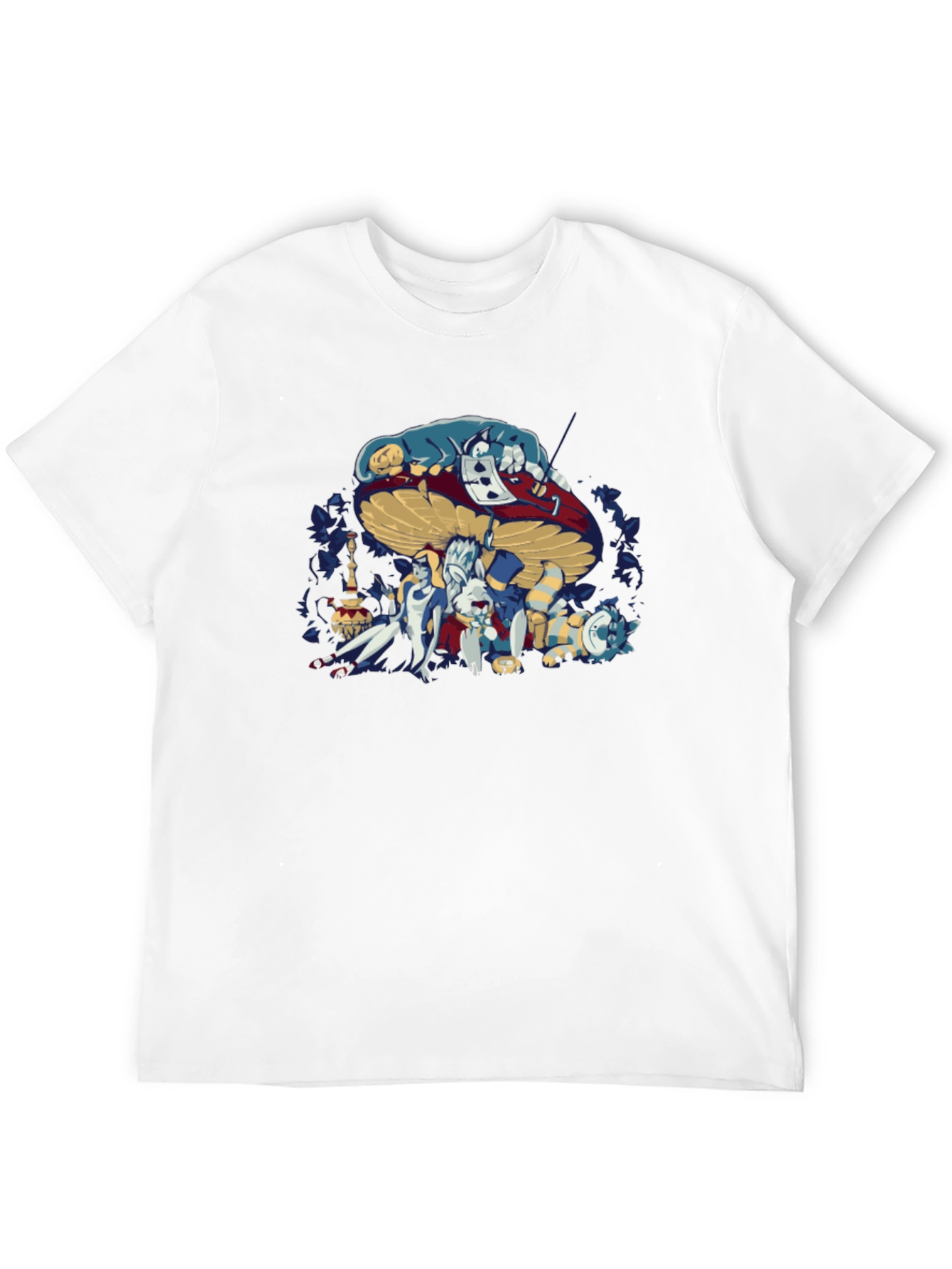 Alice in Wonderland Graphic Tee - Mens Black T-Shirt