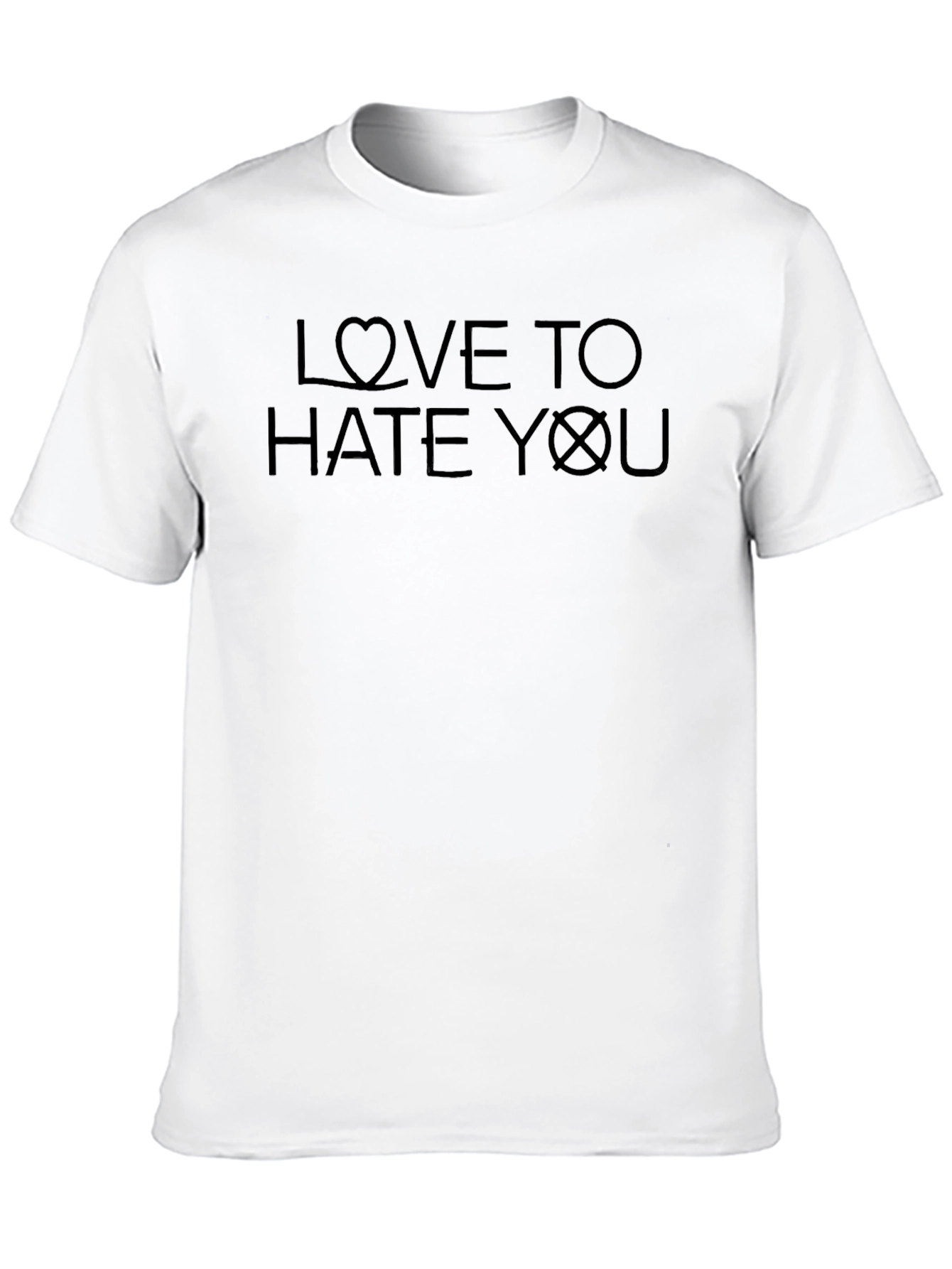 Love To Hate You Graphic T-Shirt - Black