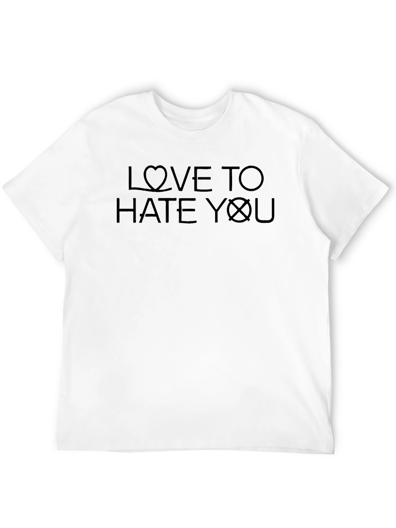 Love To Hate You Graphic T-Shirt - Black