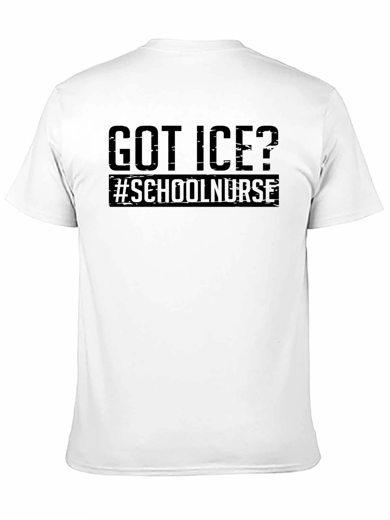 Got Ice? School Nurse Black T-Shirt