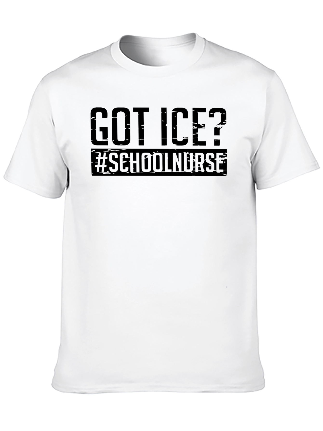 Got Ice? School Nurse Black T-Shirt