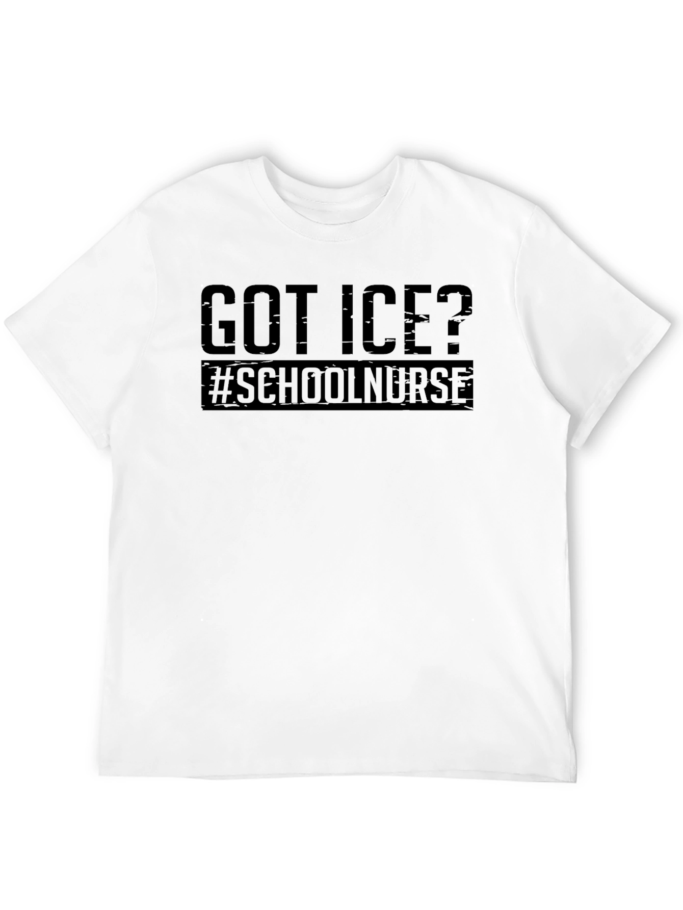 Got Ice? School Nurse Black T-Shirt