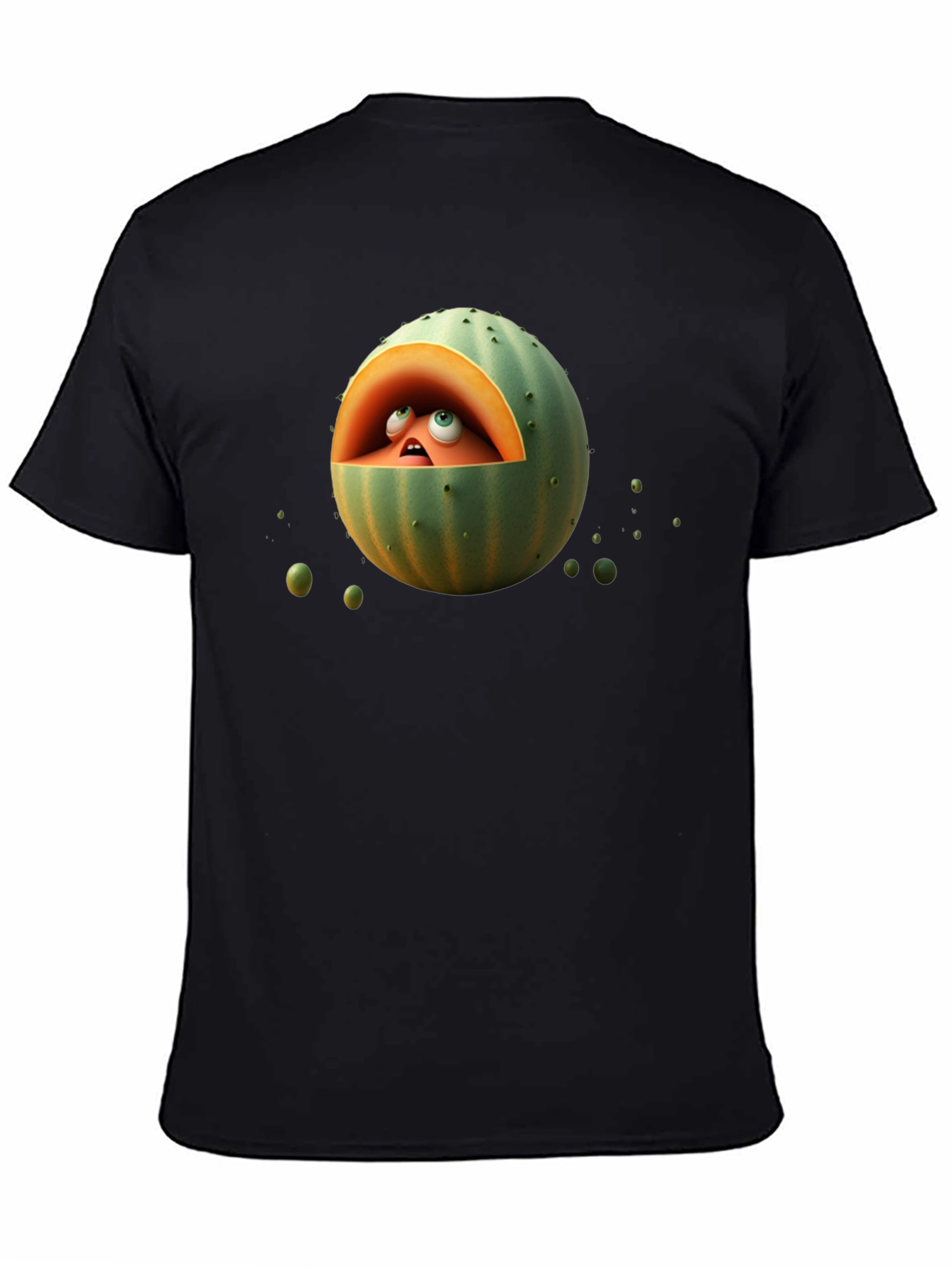 Melon Head Graphic Tee - Funny Fruit Cartoon T-Shirt