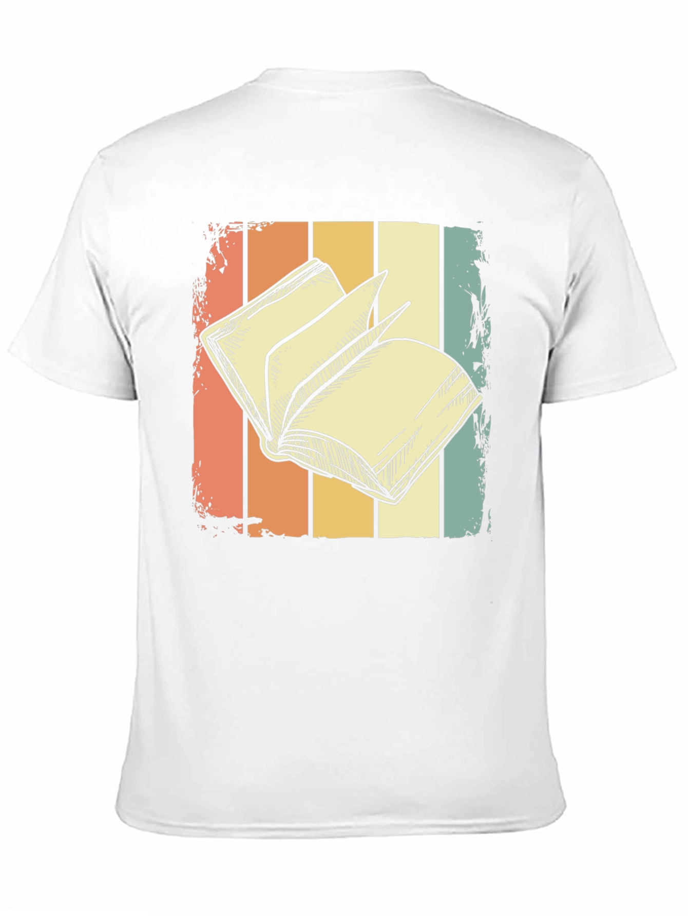Retro Book Lover T-Shirt - Stylish Reading Design