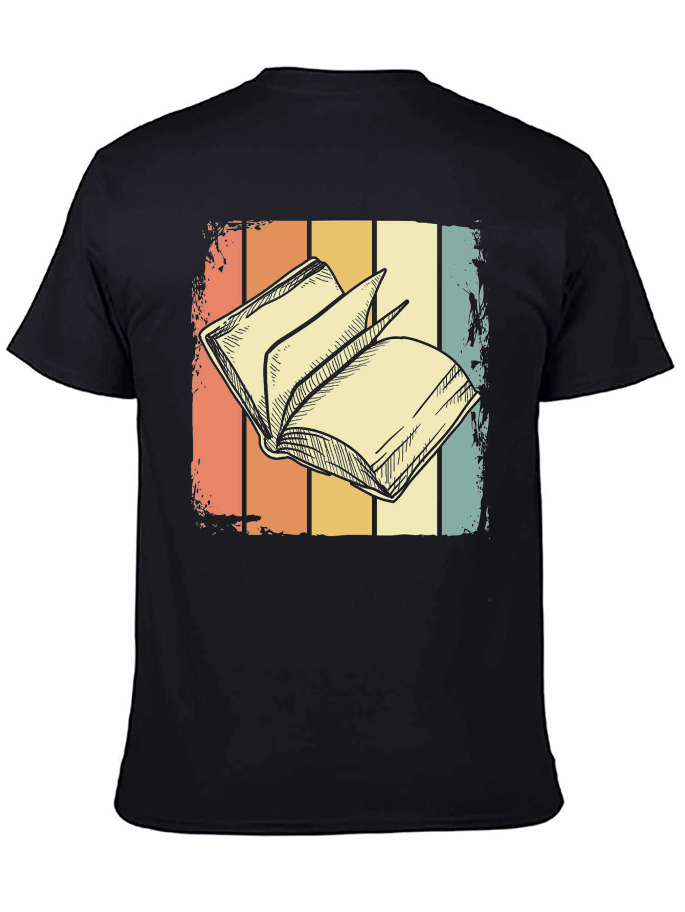 Retro Book Lover T-Shirt - Stylish Reading Design