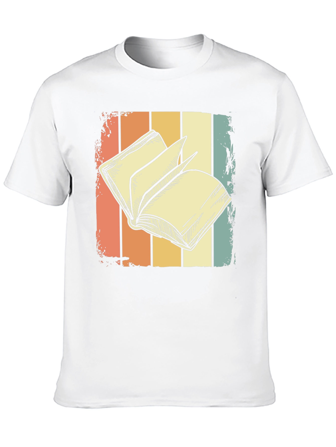 Retro Book Lover T-Shirt - Stylish Reading Design