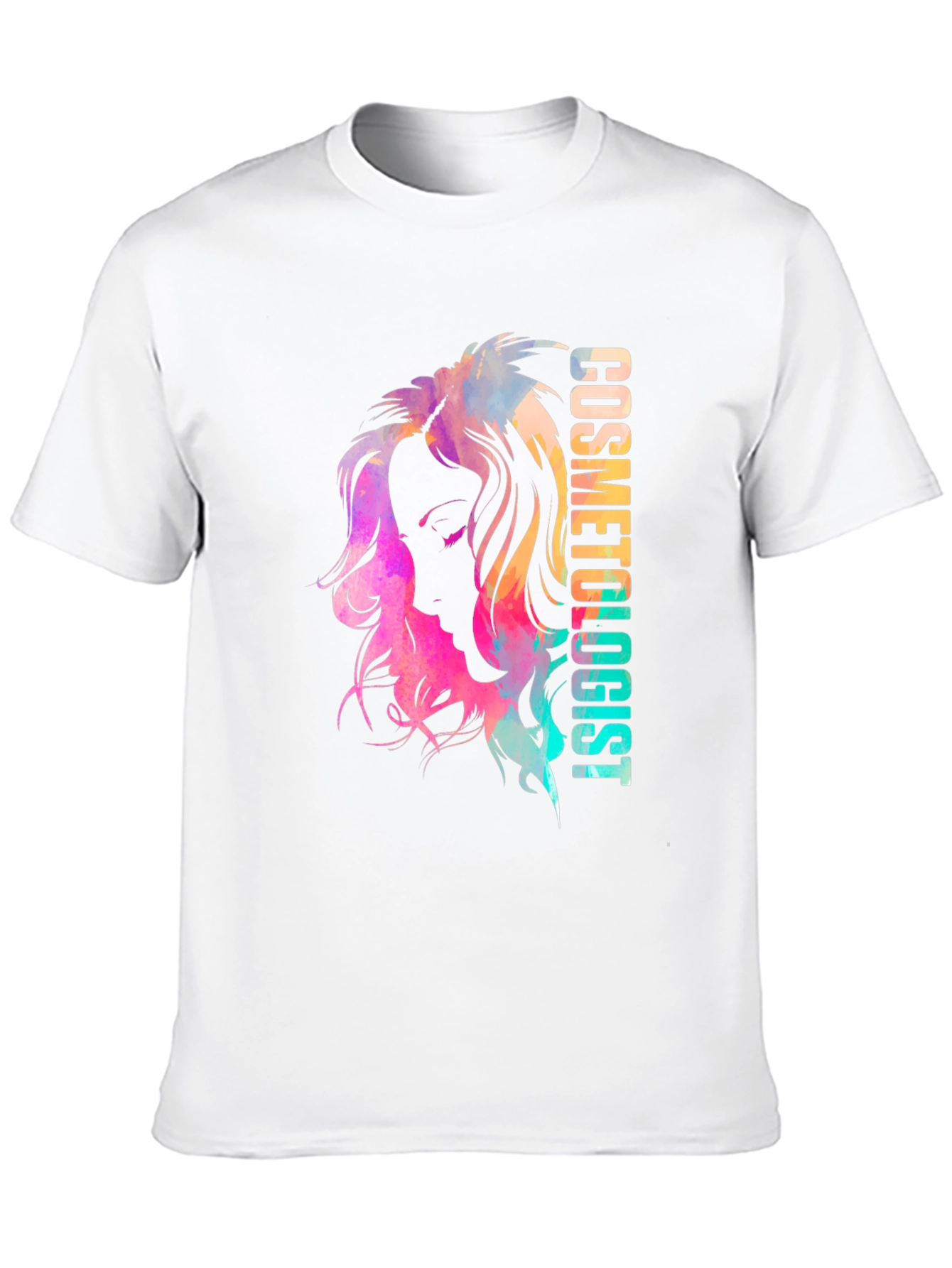 Cosmetologist Watercolor Graphic T-Shirt