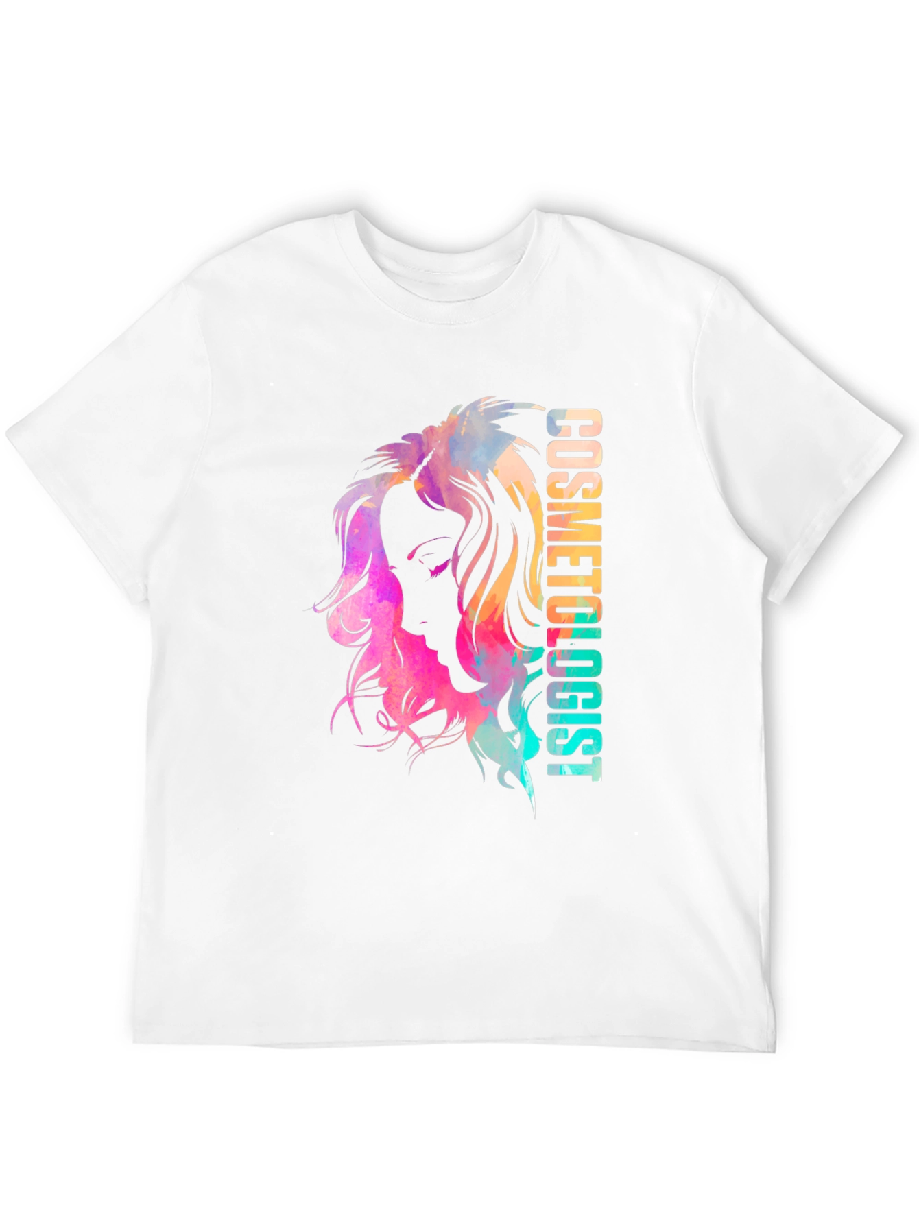 Cosmetologist Watercolor Graphic T-Shirt