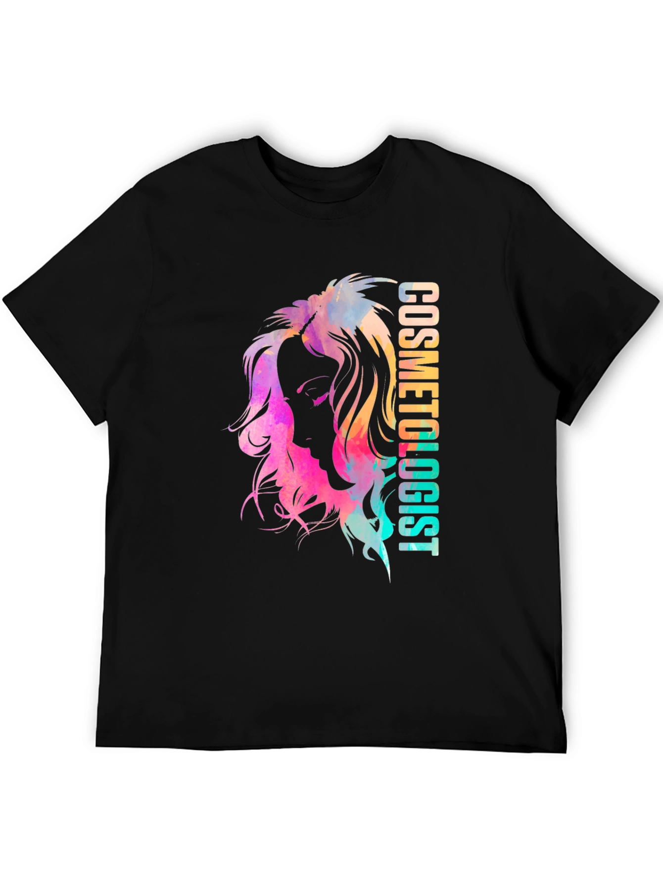 Cosmetologist Watercolor Graphic T-Shirt