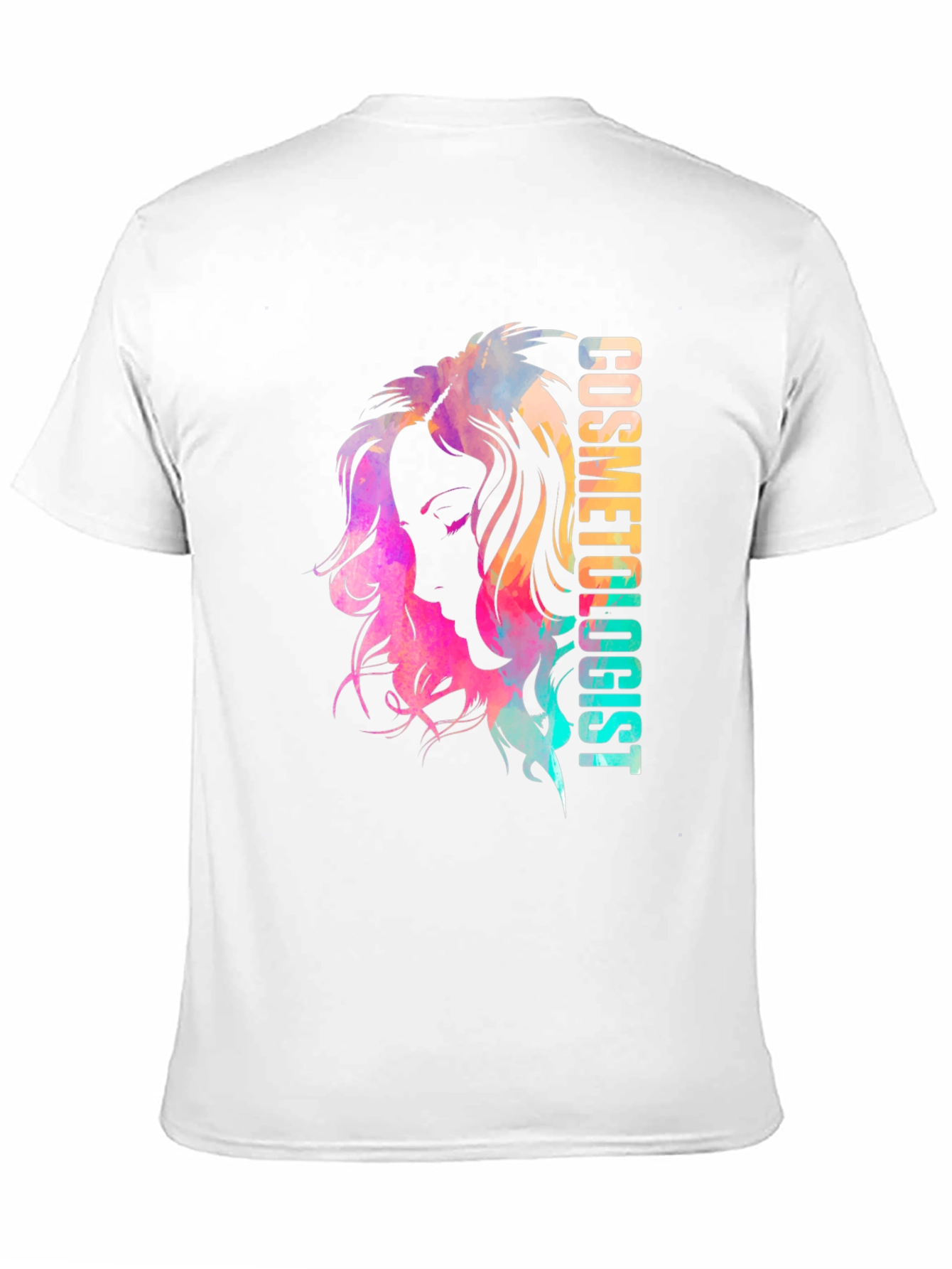Cosmetologist Watercolor Graphic T-Shirt