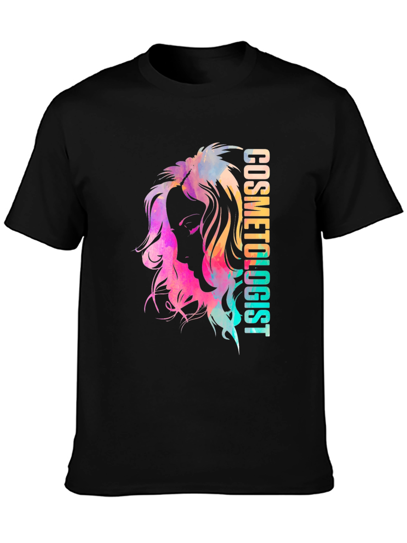 Cosmetologist Watercolor Graphic T-Shirt