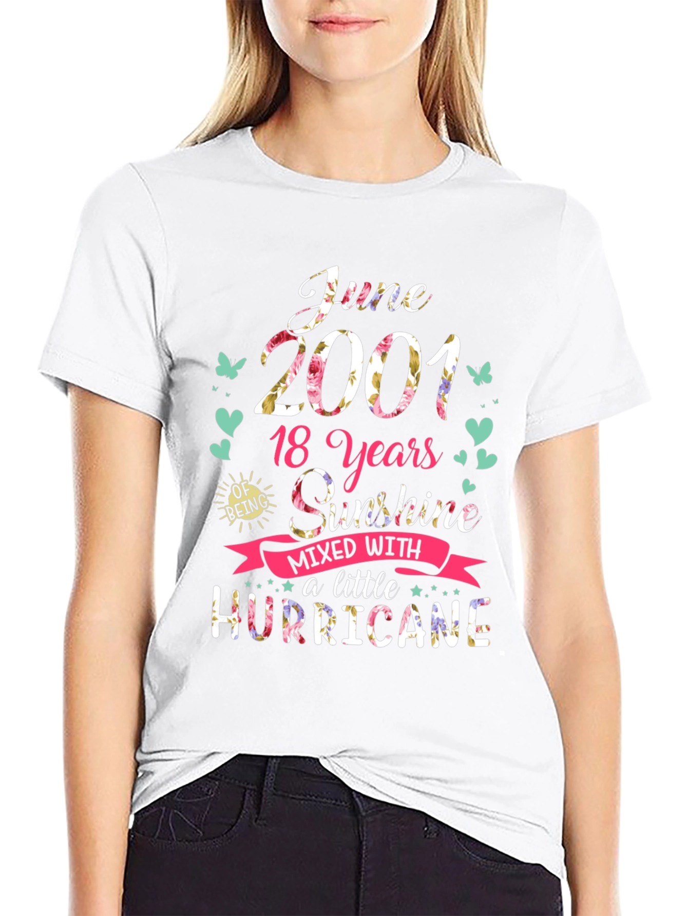 June 2001 T-Shirt: 18 Years Sunshine & Hurricane Tee