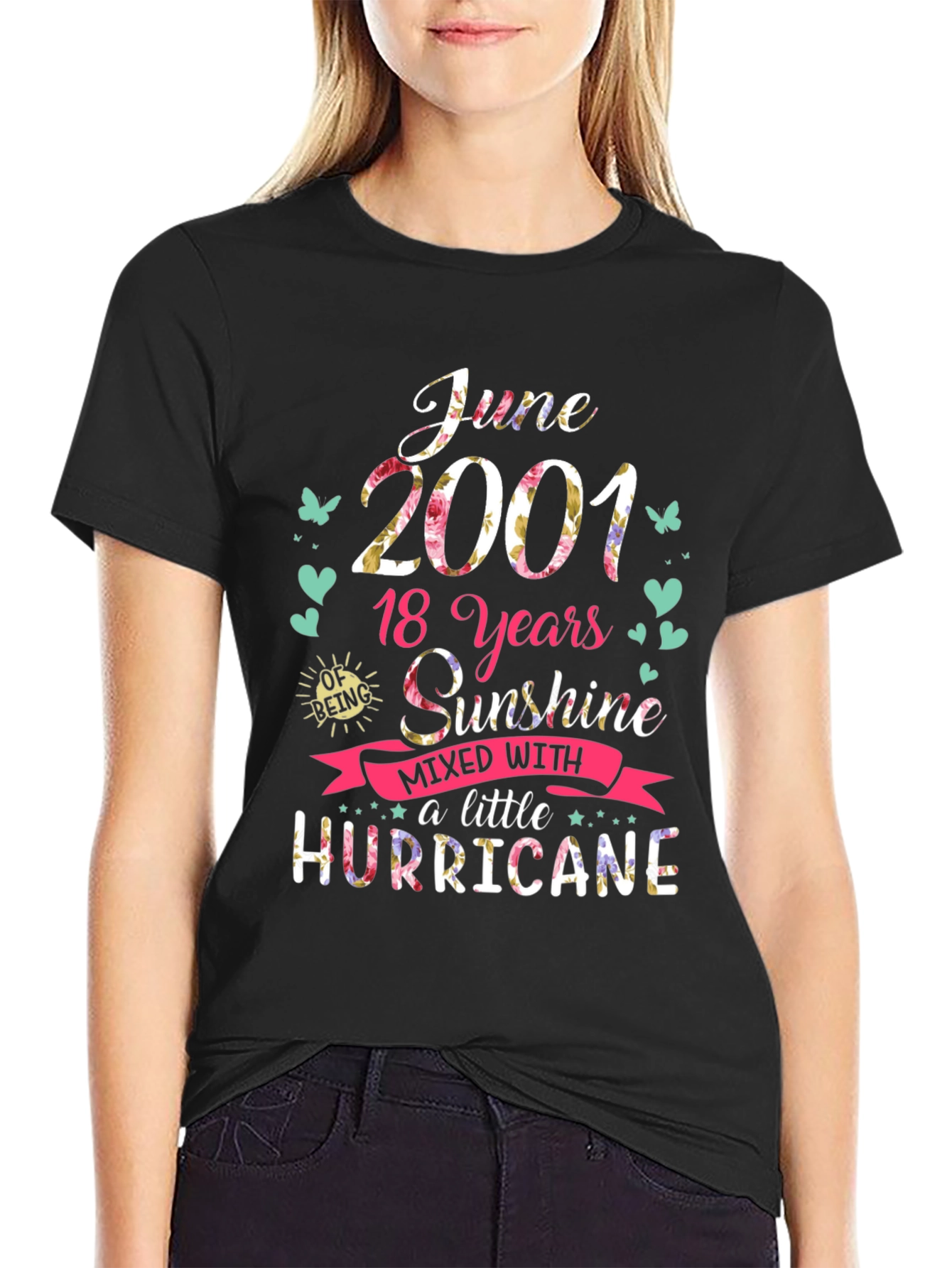 June 2001 T-Shirt: 18 Years Sunshine & Hurricane Tee