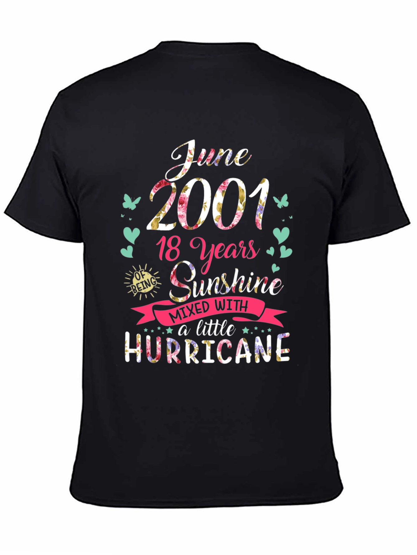 June 2001 T-Shirt: 18 Years Sunshine & Hurricane Tee