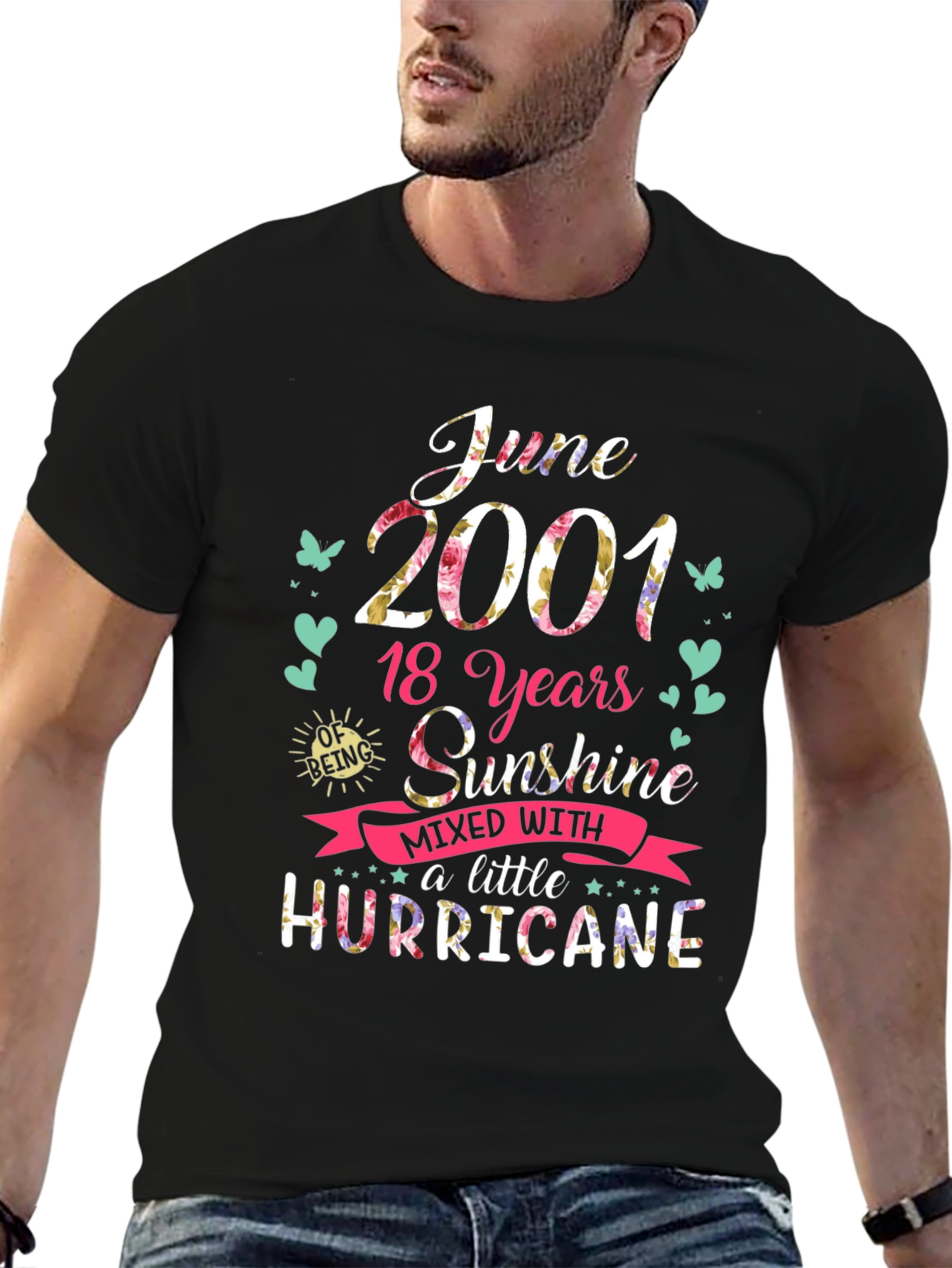 June 2001 T-Shirt: 18 Years Sunshine & Hurricane Tee