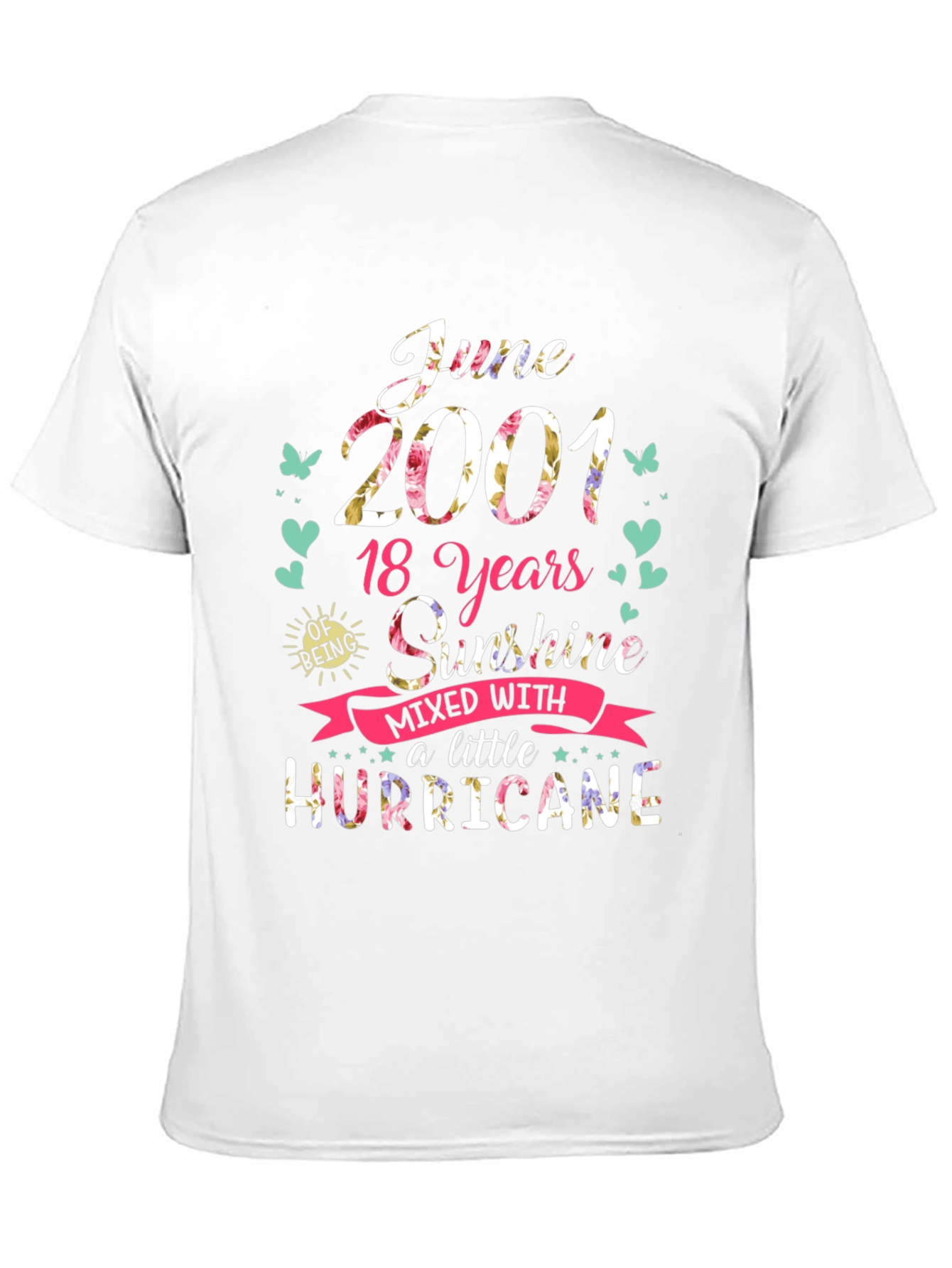 June 2001 T-Shirt: 18 Years Sunshine & Hurricane Tee