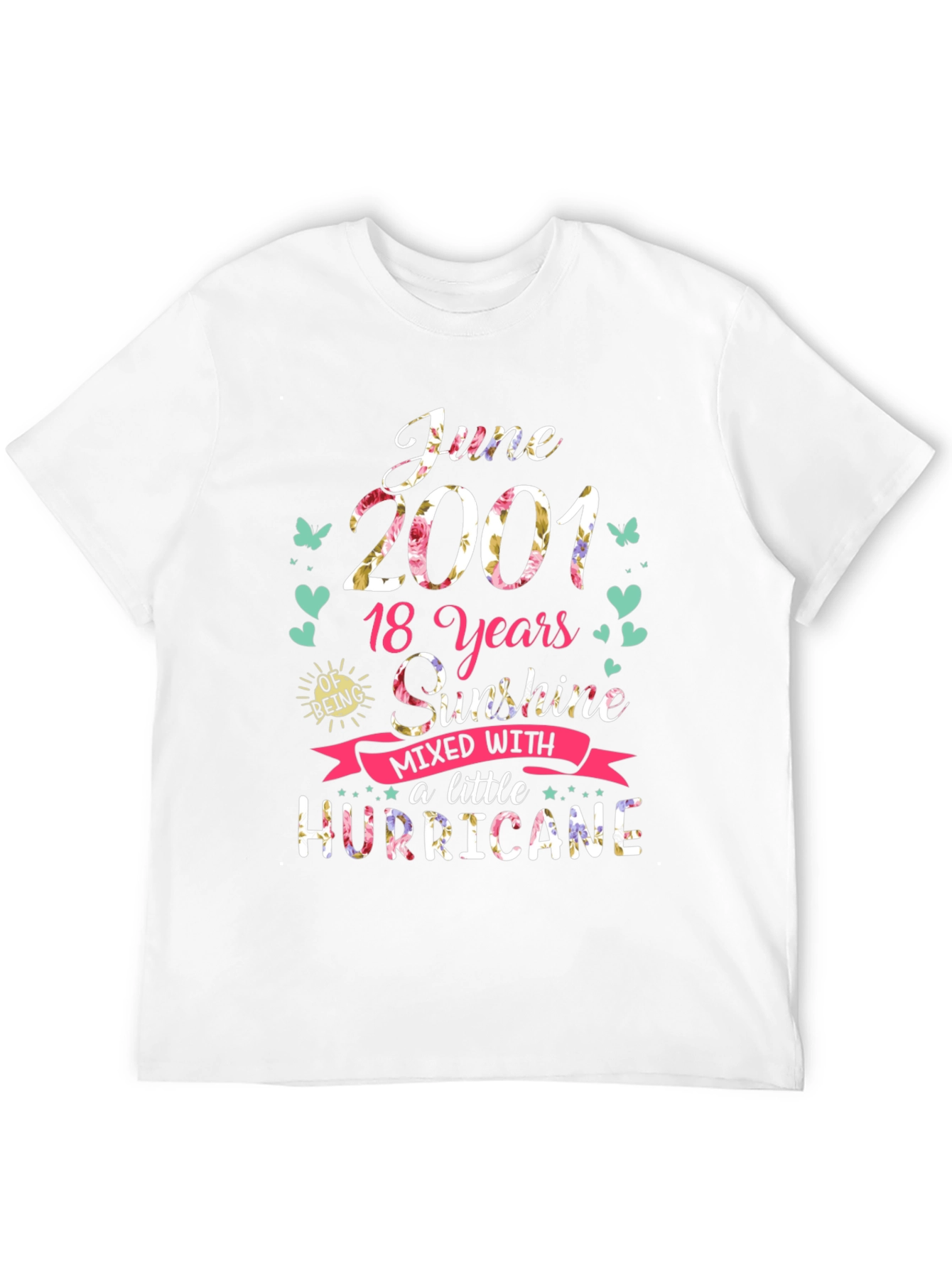 June 2001 T-Shirt: 18 Years Sunshine & Hurricane Tee