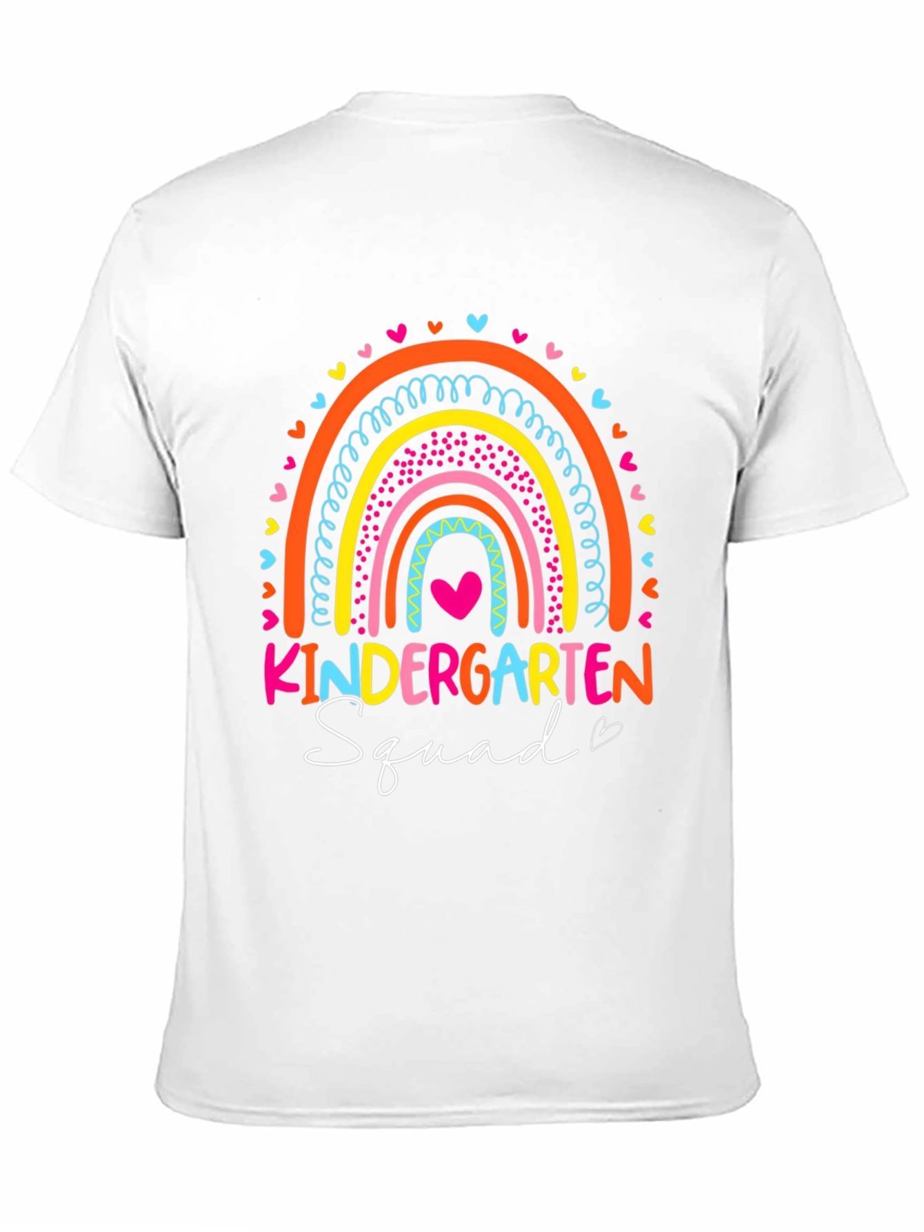 Kindergarten Squad Rainbow Graphic T-Shirt