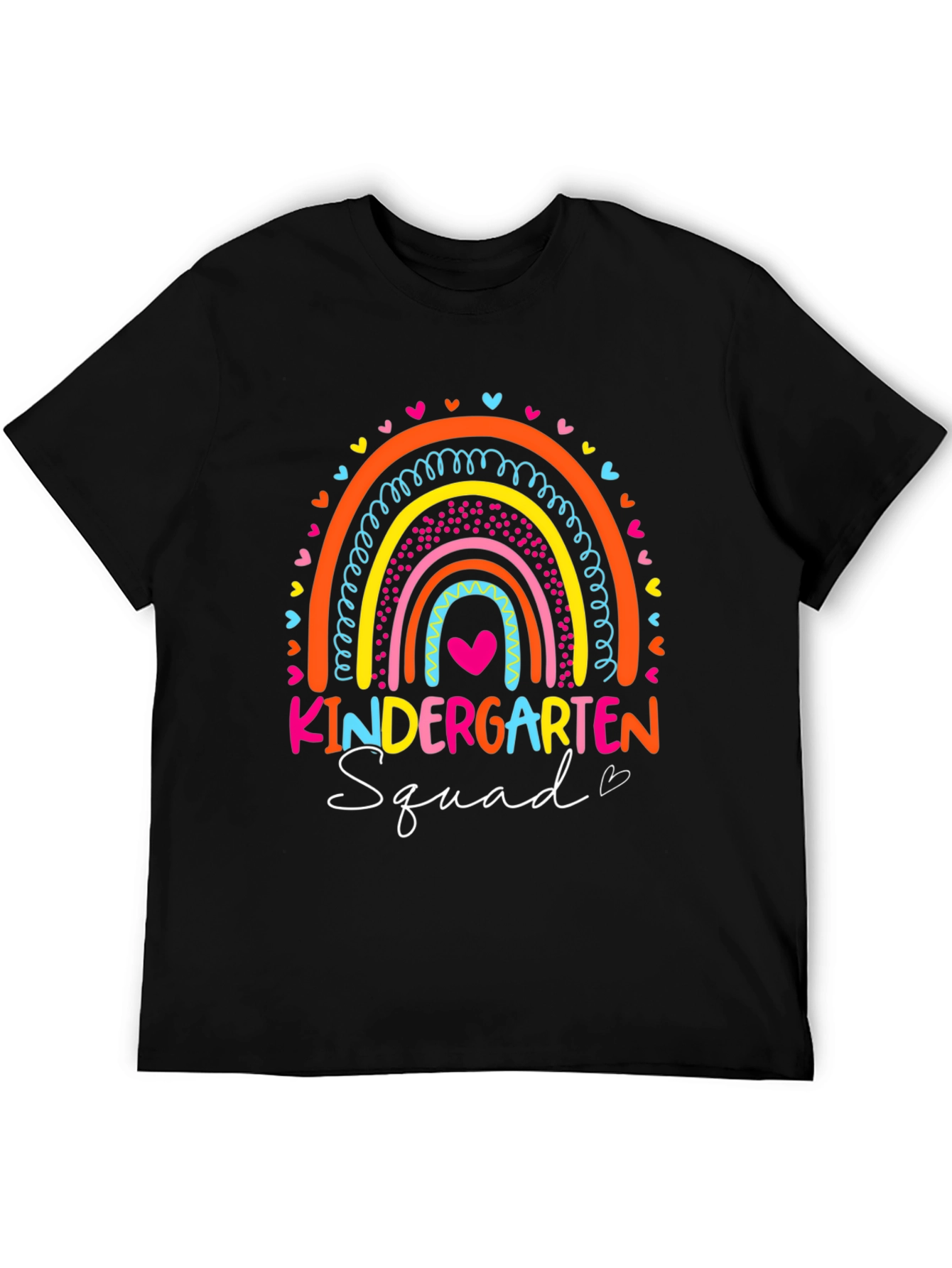 Kindergarten Squad Rainbow Graphic T-Shirt
