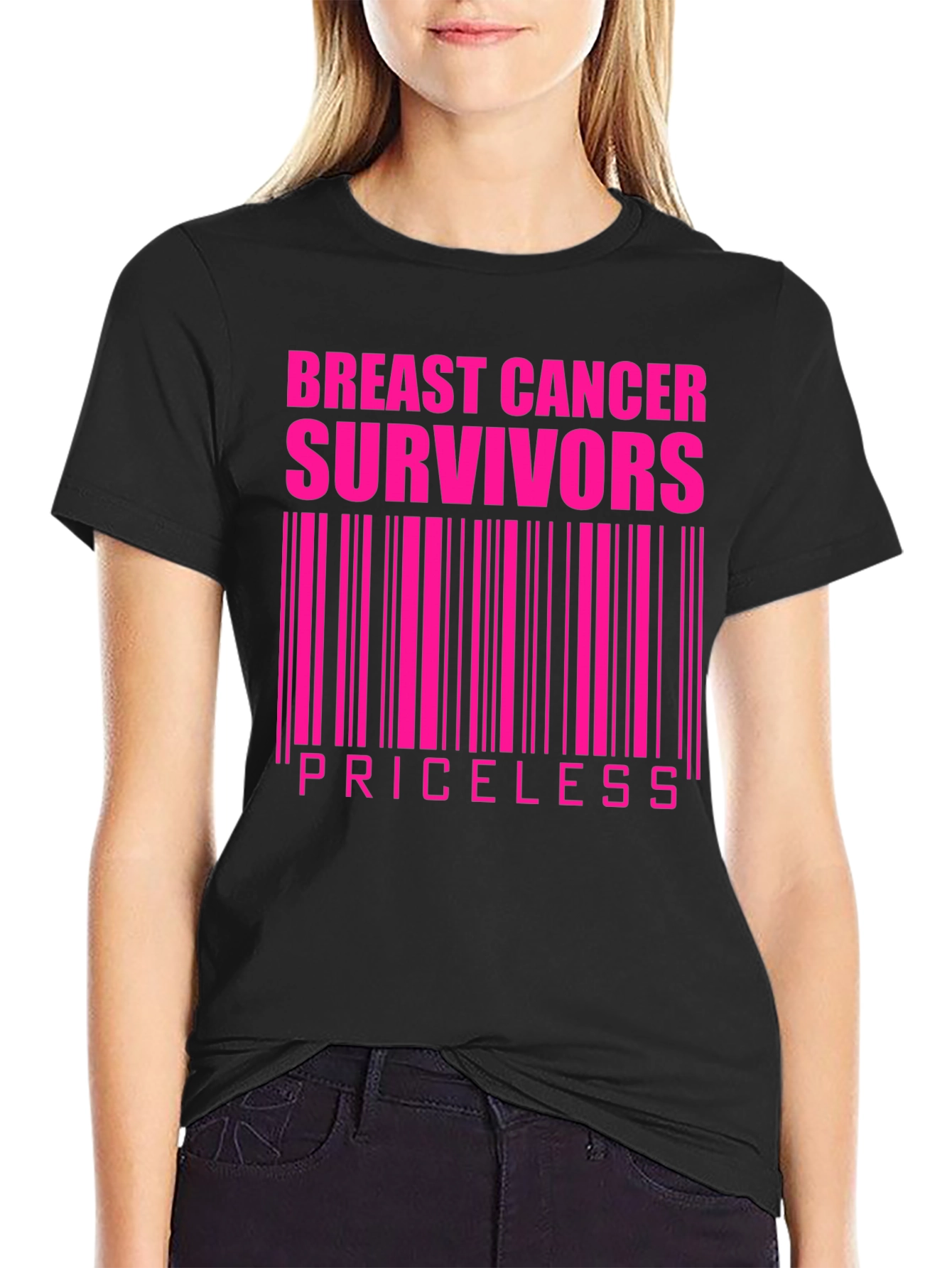 Breast Cancer Survivors Priceless Graphic T-Shirt