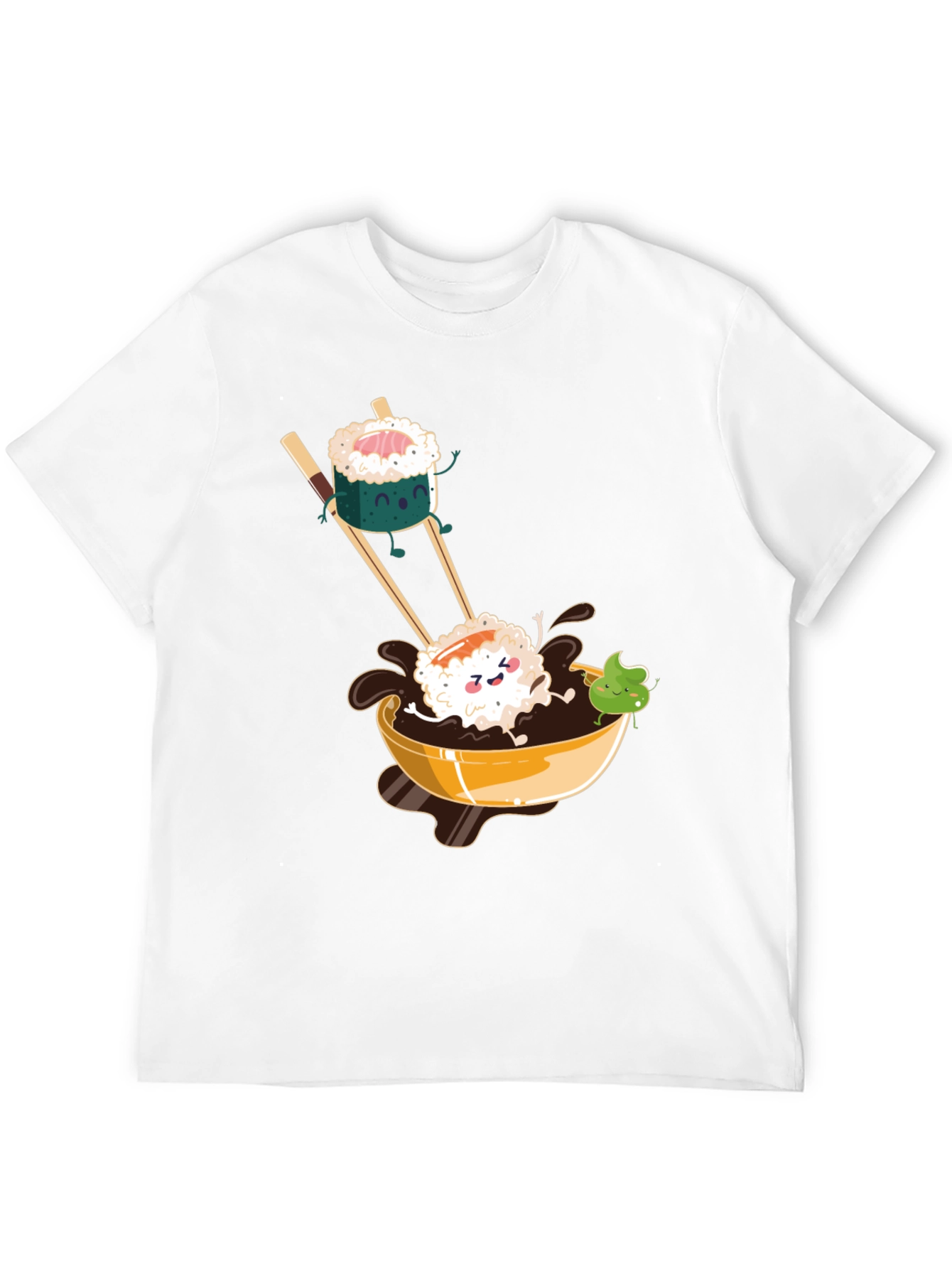 Sushi Lover T-Shirt: Cute Cartoon Design