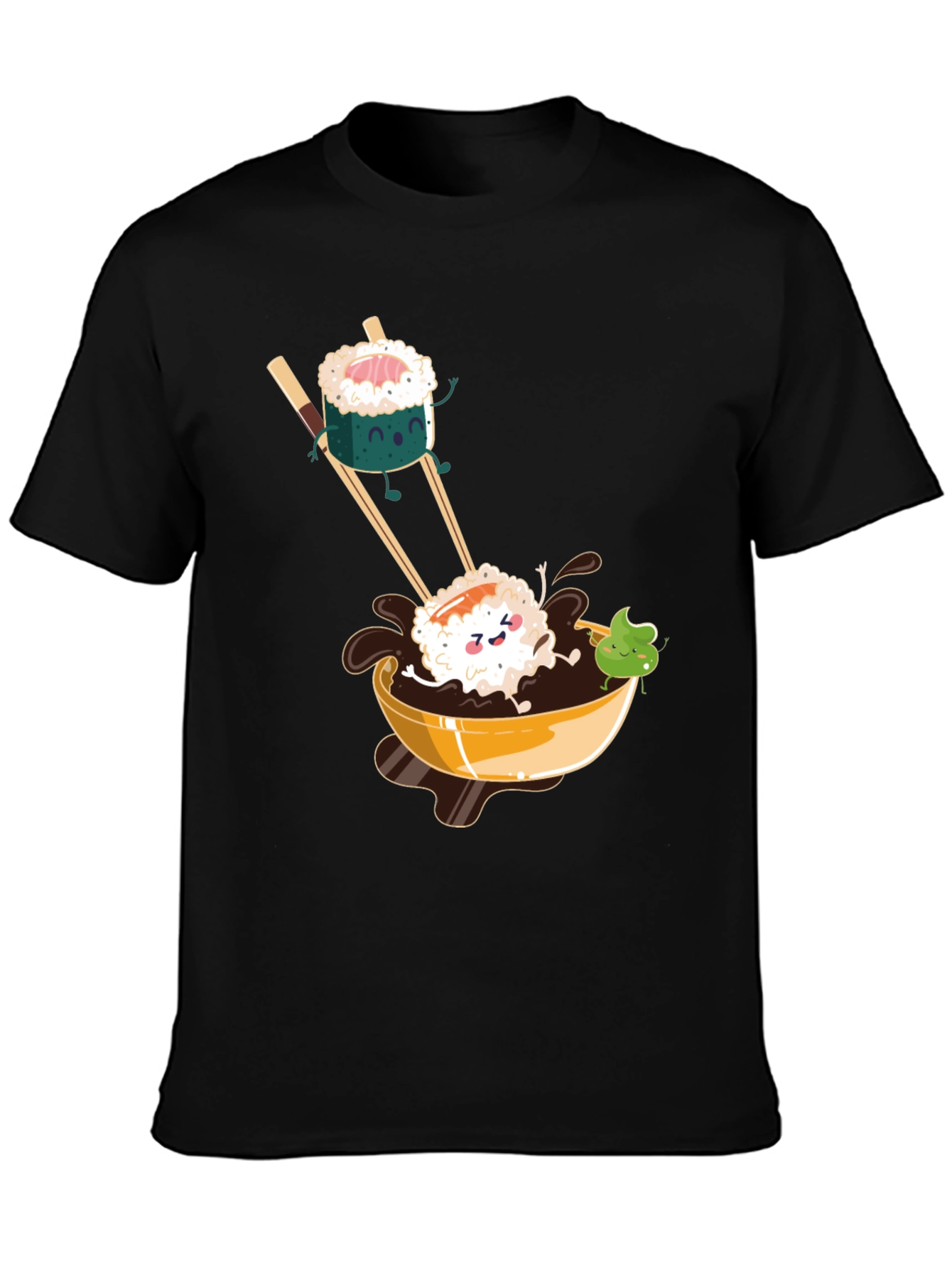 Sushi Lover T-Shirt: Cute Cartoon Design