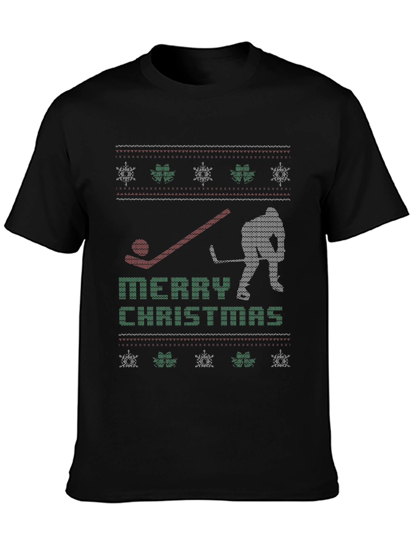 Ugly Christmas Hockey Sweater T-Shirt
