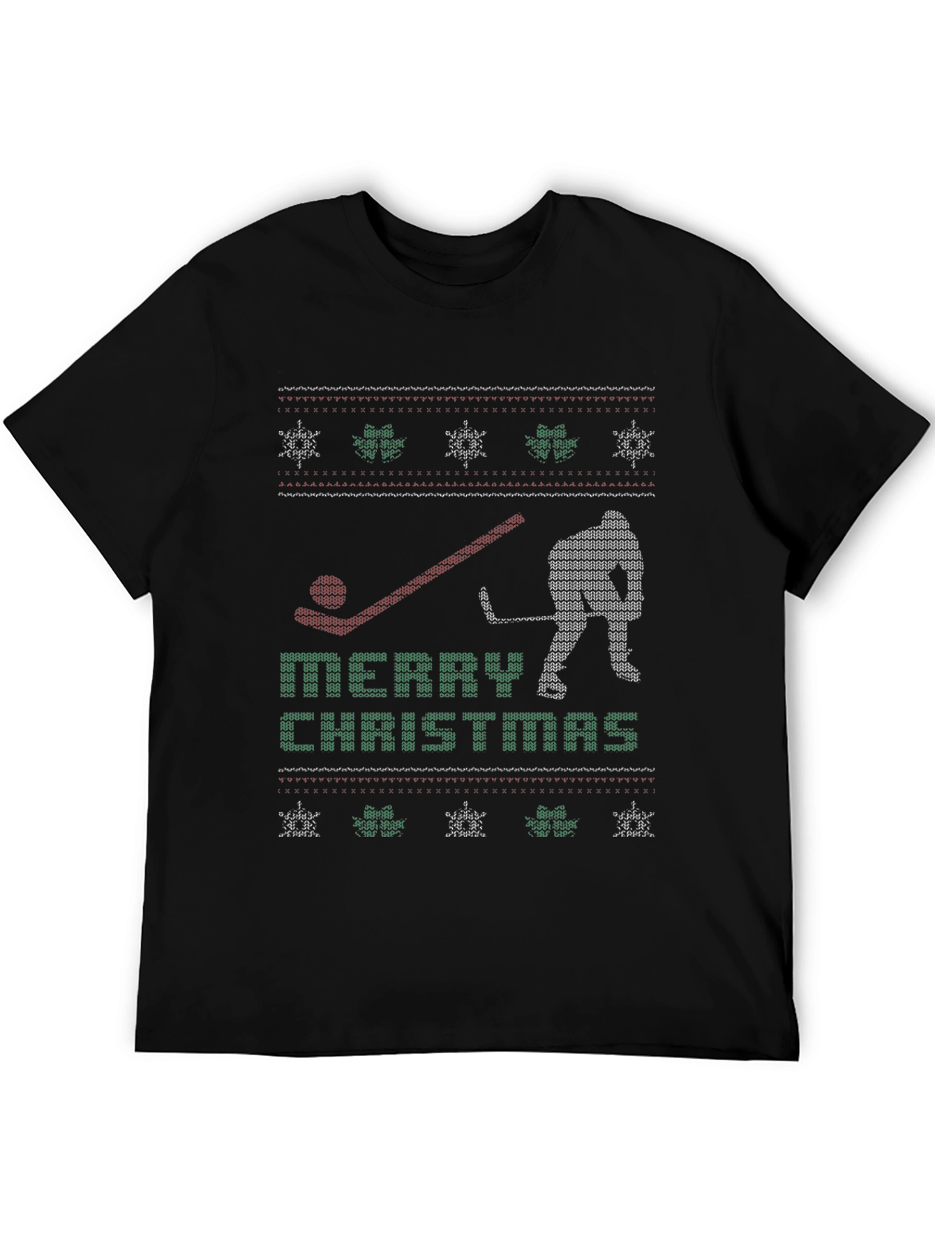 Ugly Christmas Hockey Sweater T-Shirt