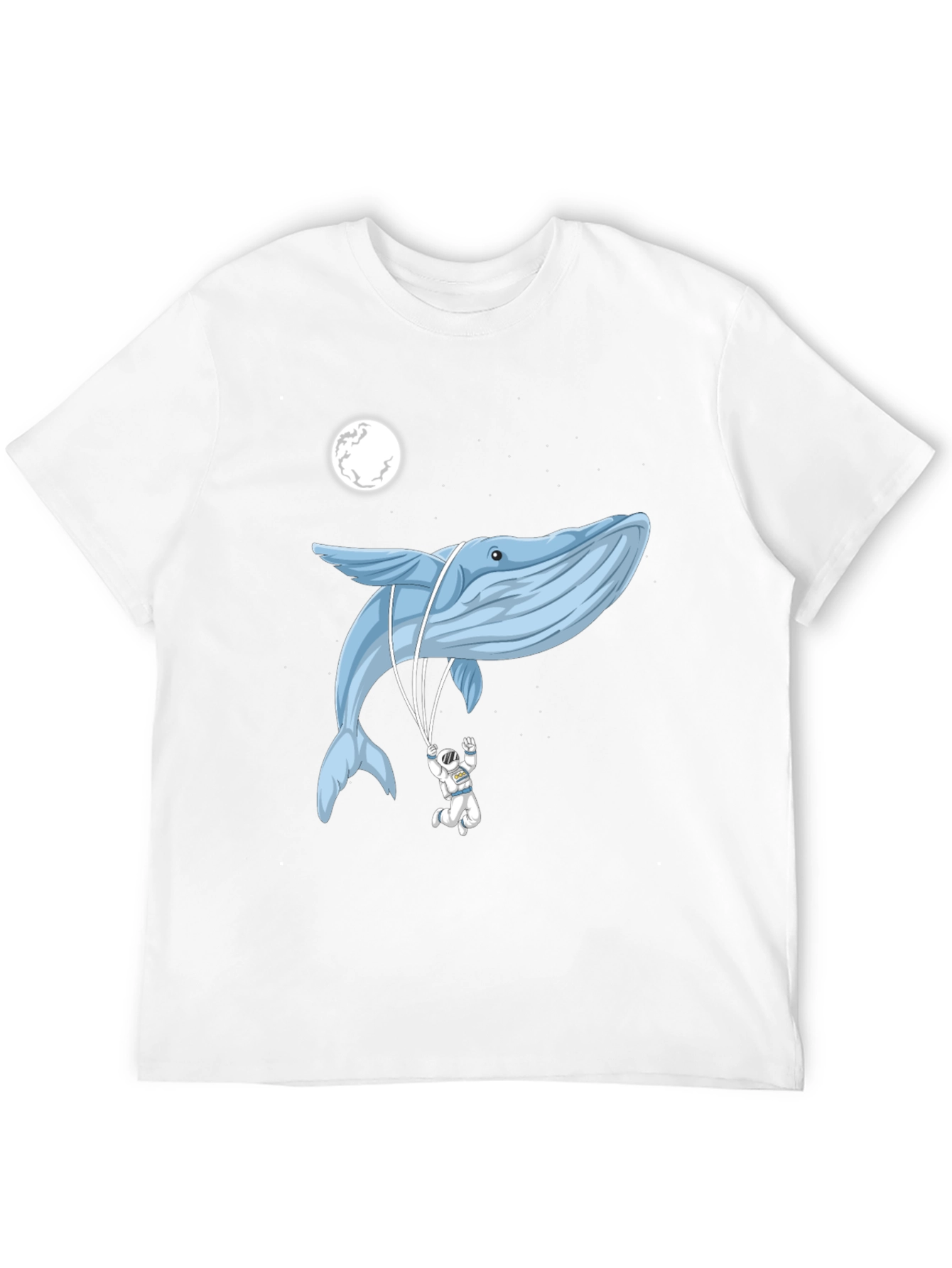 Whimsical Whale & Astronaut Graphic Tee
