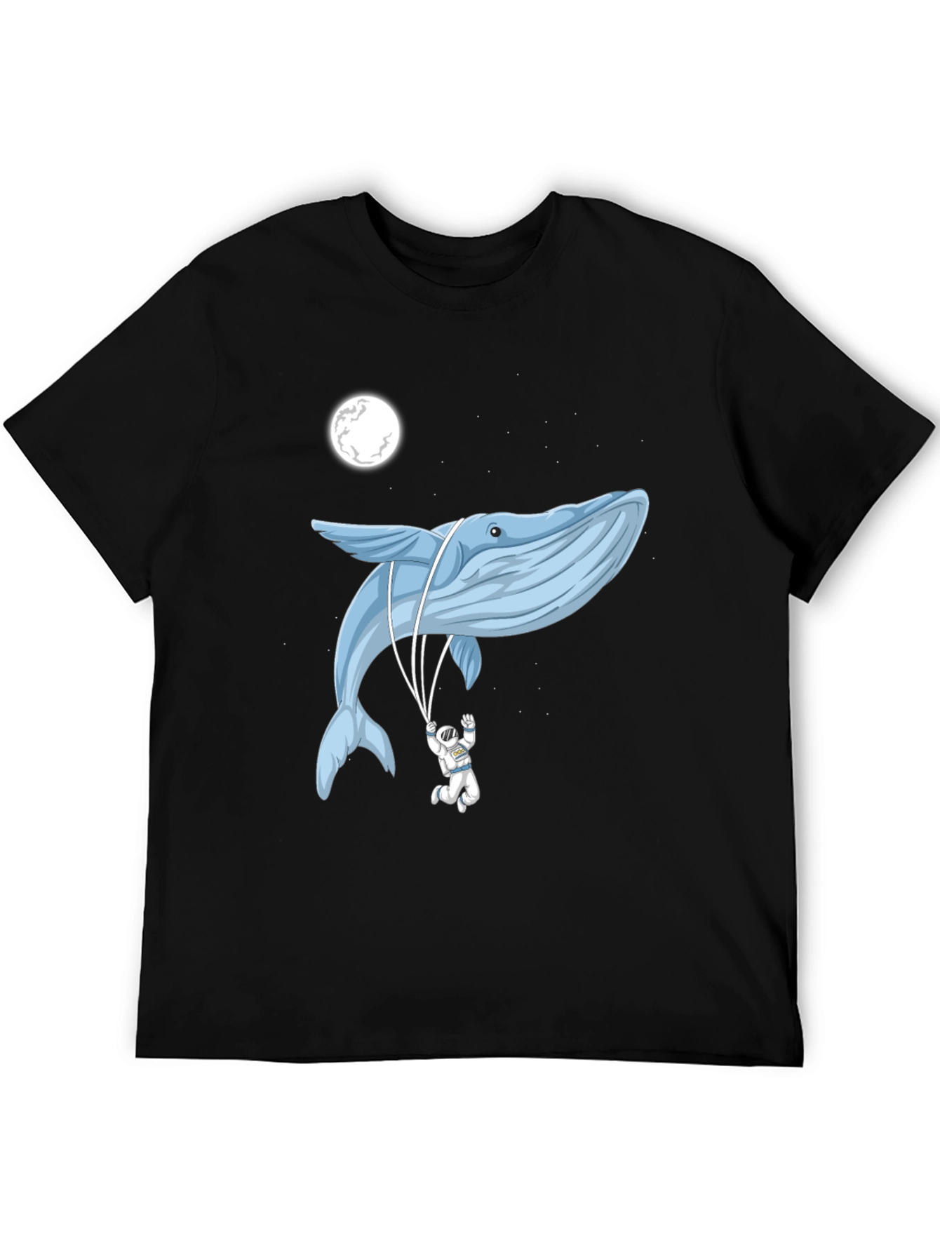Whimsical Whale & Astronaut Graphic Tee