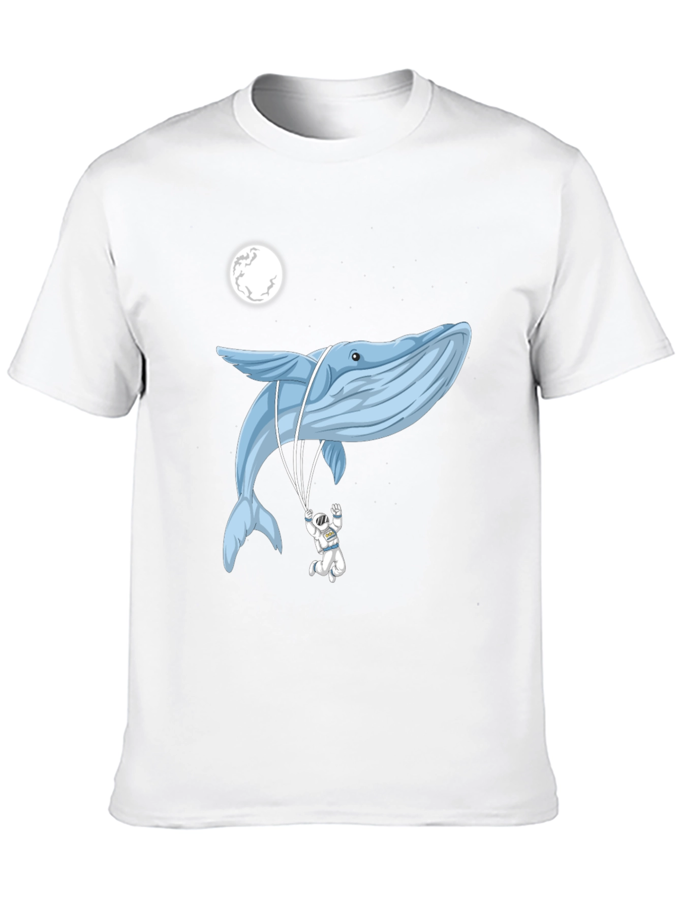 Whimsical Whale & Astronaut Graphic Tee