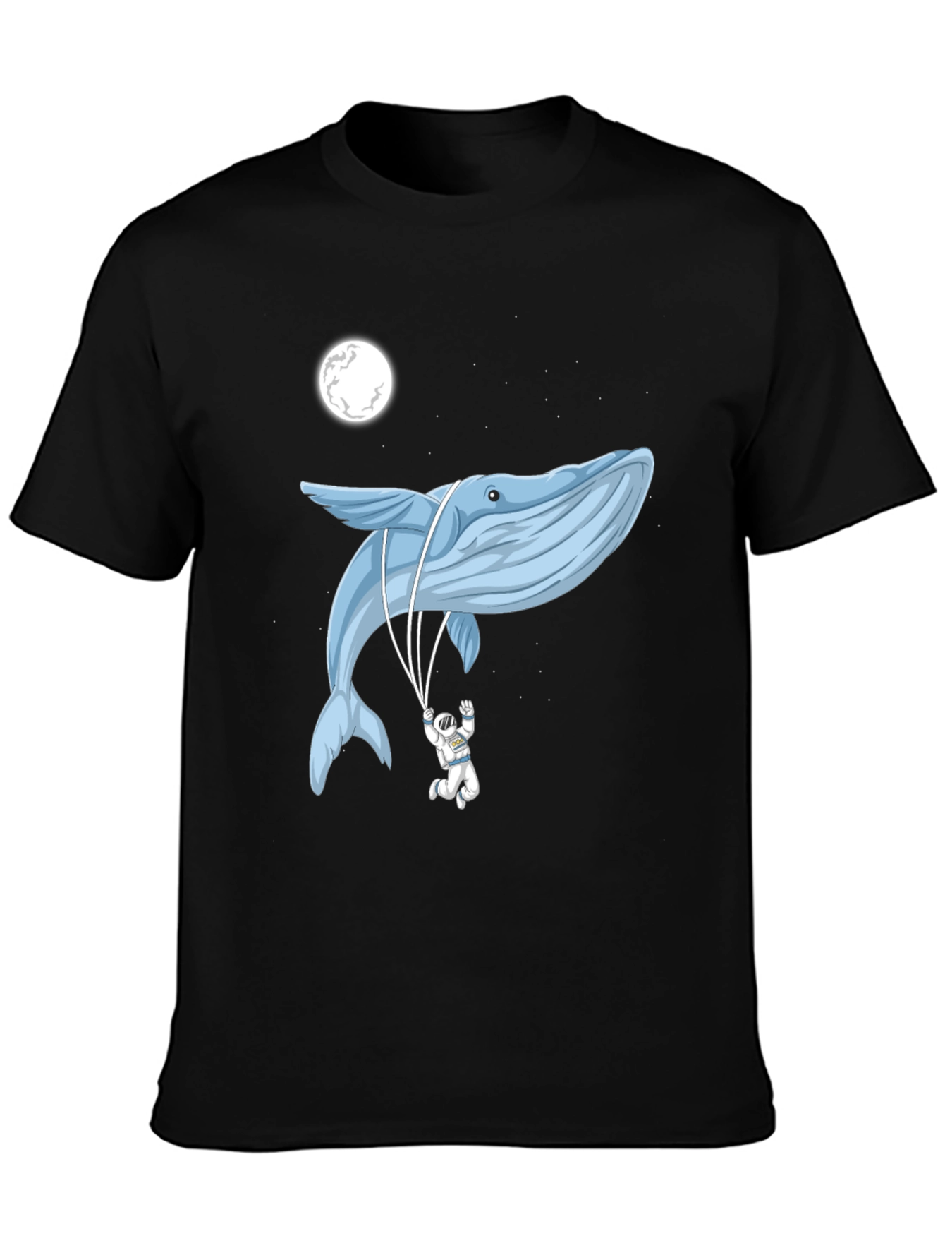 Whimsical Whale & Astronaut Graphic Tee