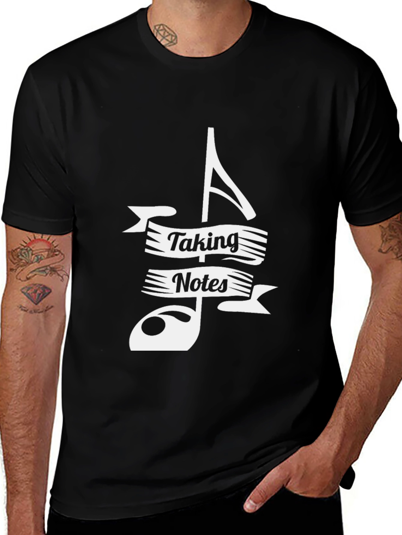 Taking Notes Graphic Tee - Music Lovers T-Shirt