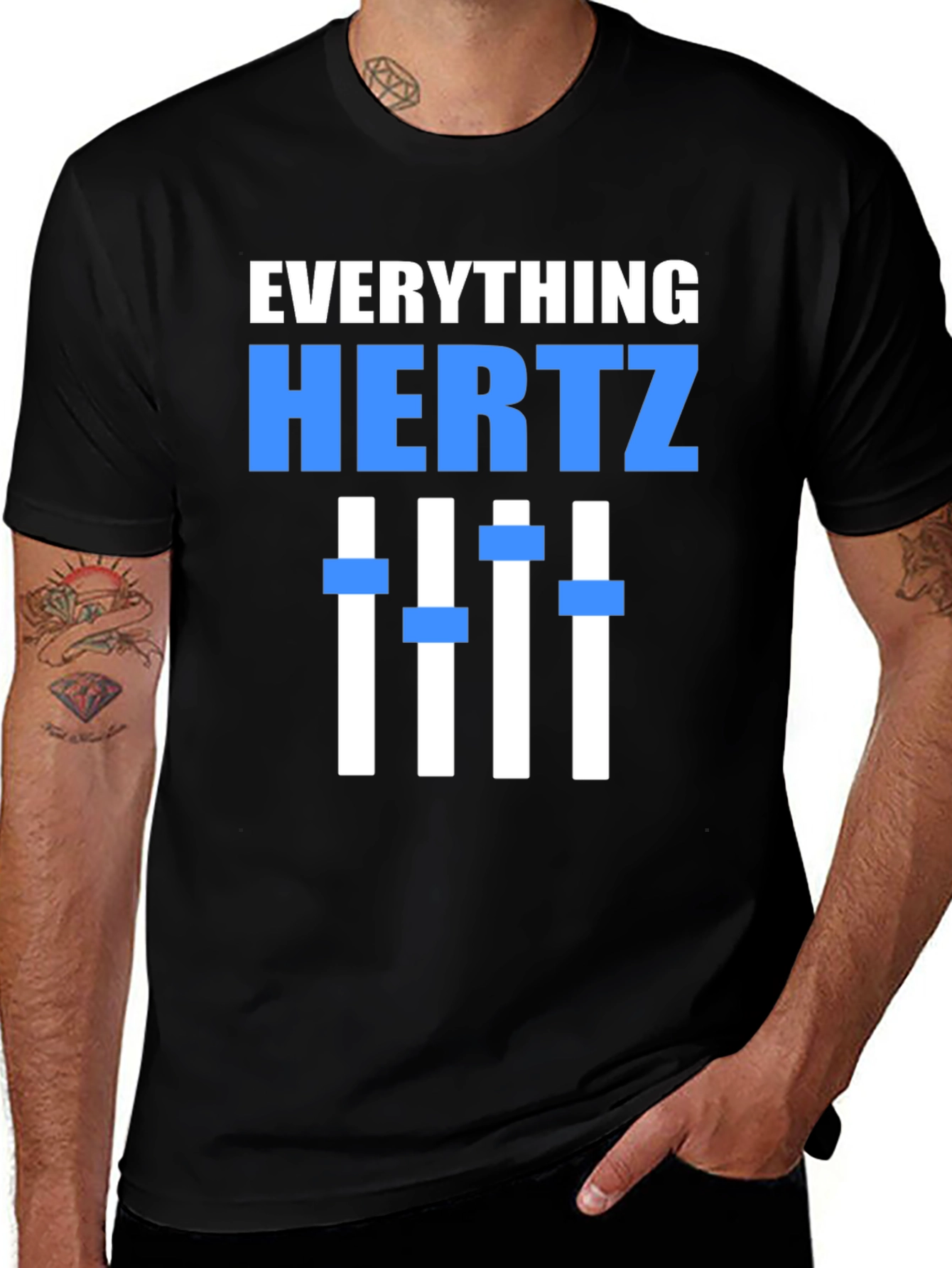 Everything Hertz Graphic T-Shirt - Black