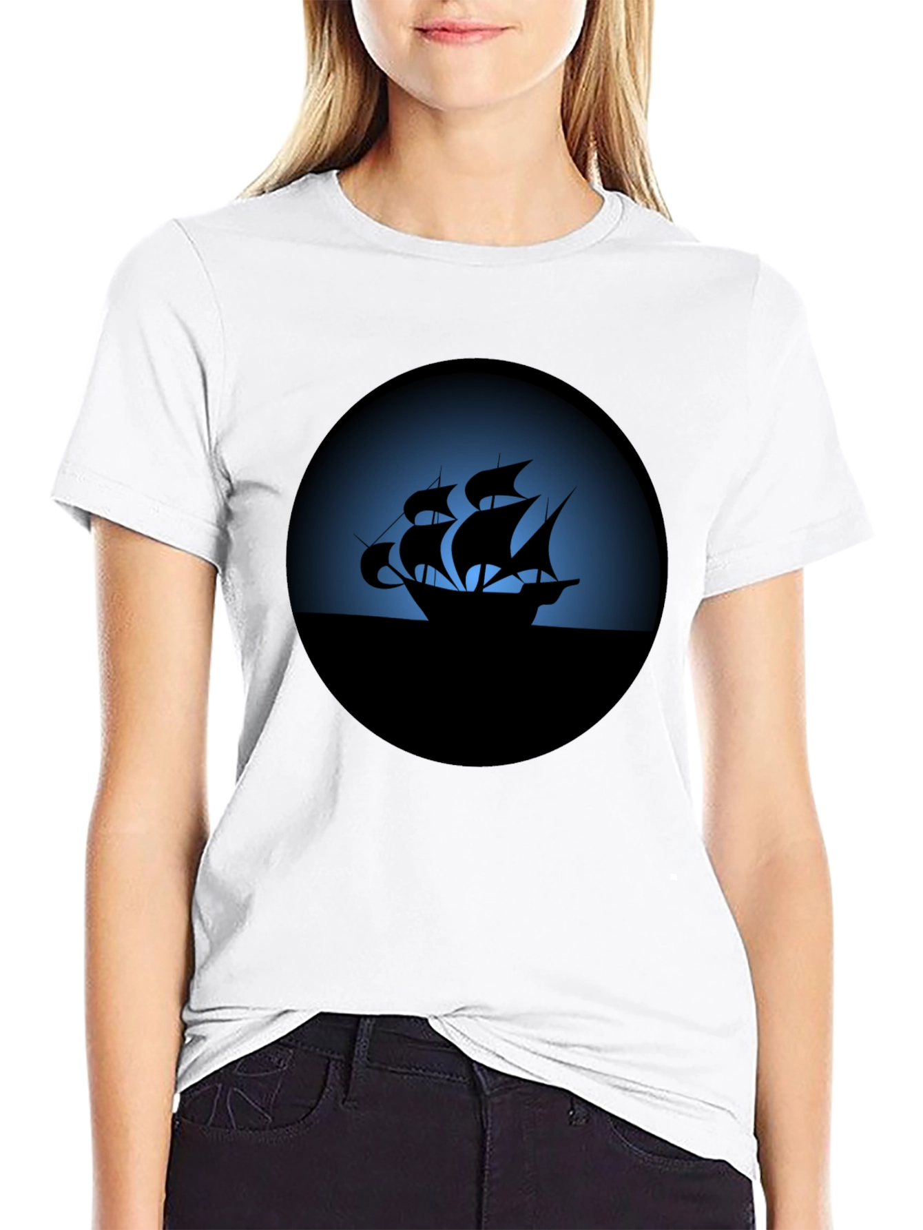 Nautical Silhouette Tee - Black