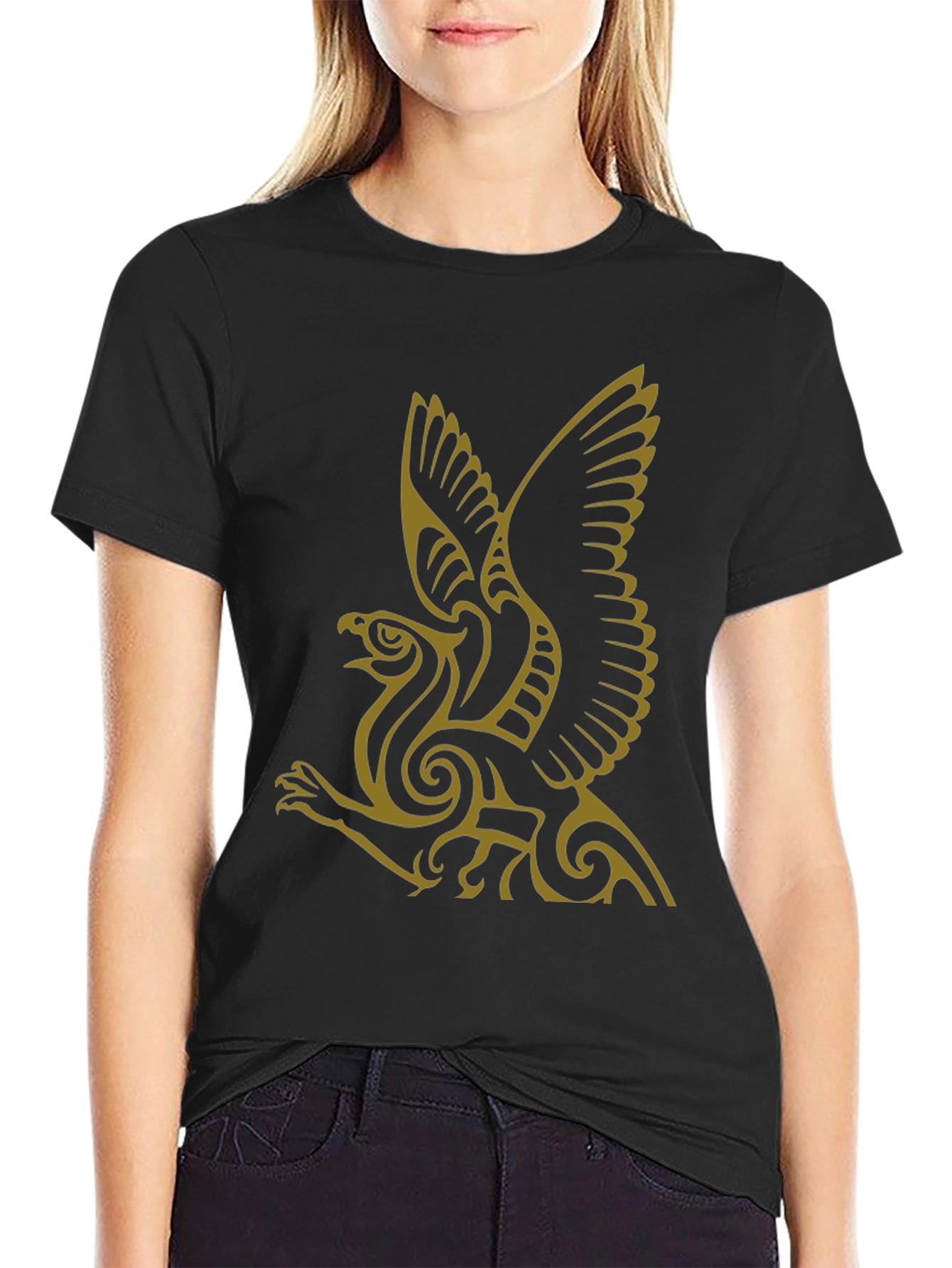 Griffin Graphic Tee - Stylish Black T-Shirt