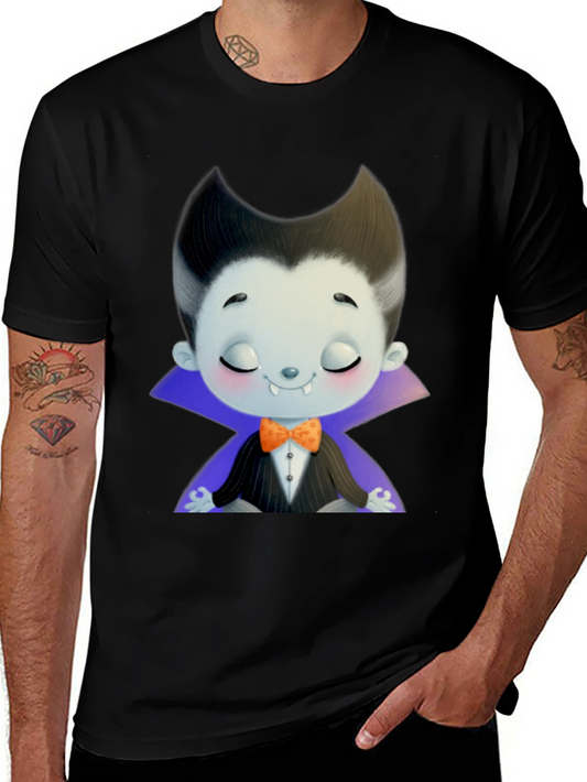 Cute Cartoon Vampire T-Shirt - Halloween Style
