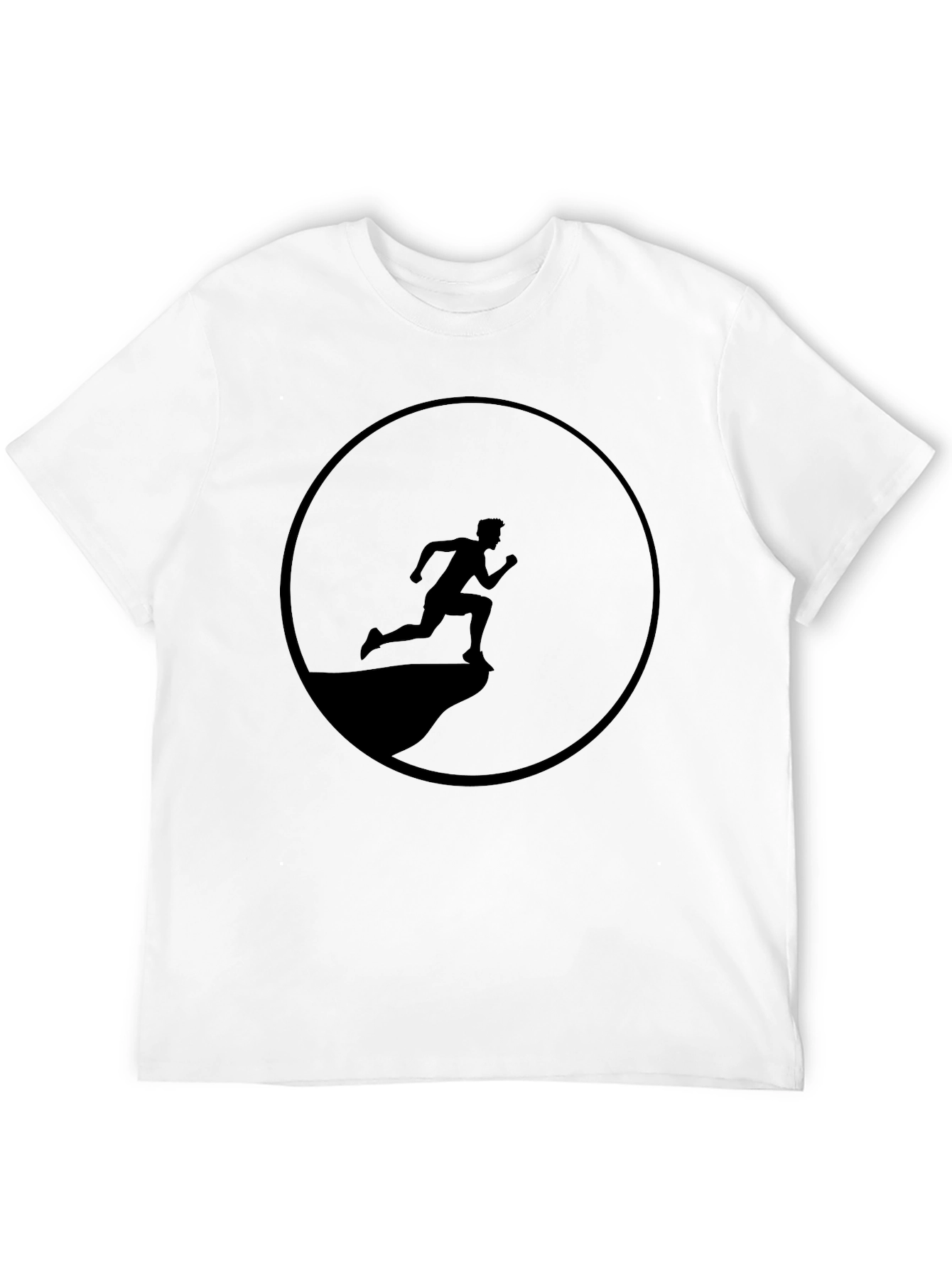 Black Running Man Graphic Tee