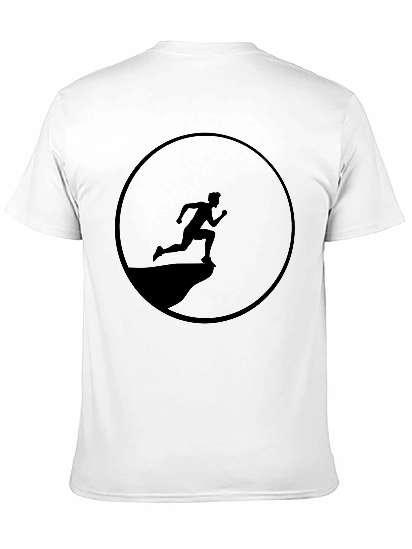 Black Running Man Graphic Tee