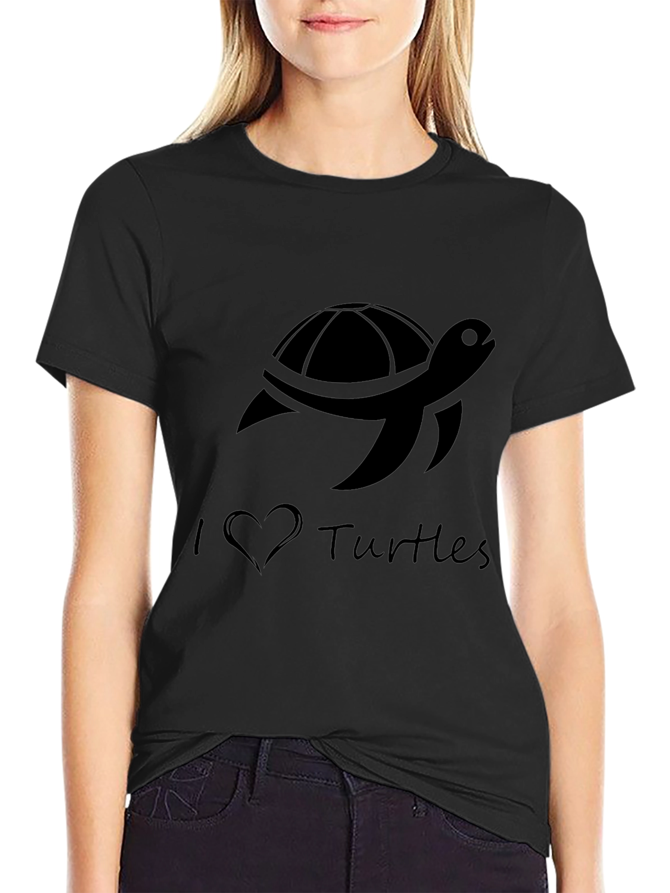 I Love Turtles Graphic Tee - Casual Comfort