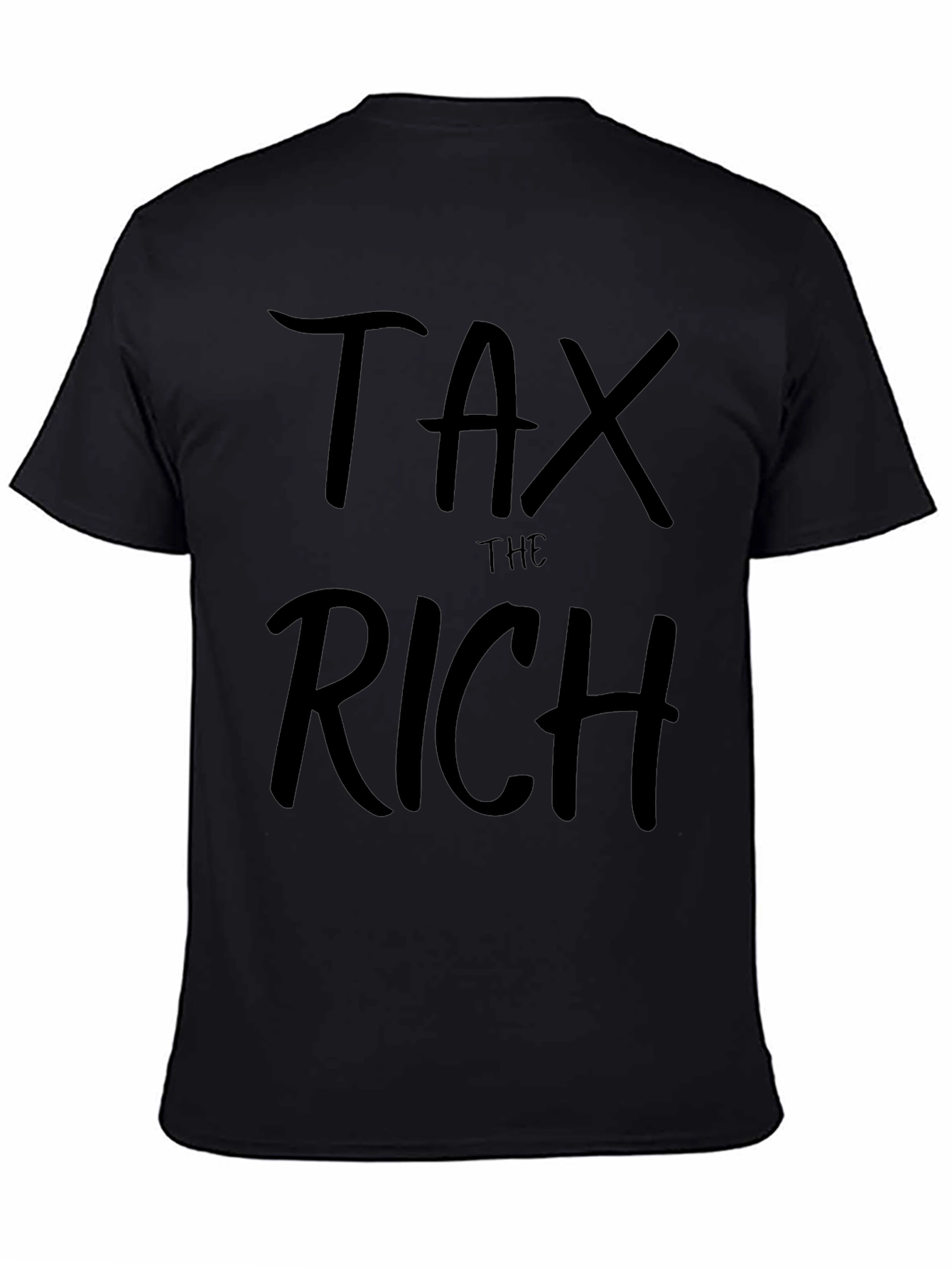 Tax the Rich T-Shirt - Black Crew Neck