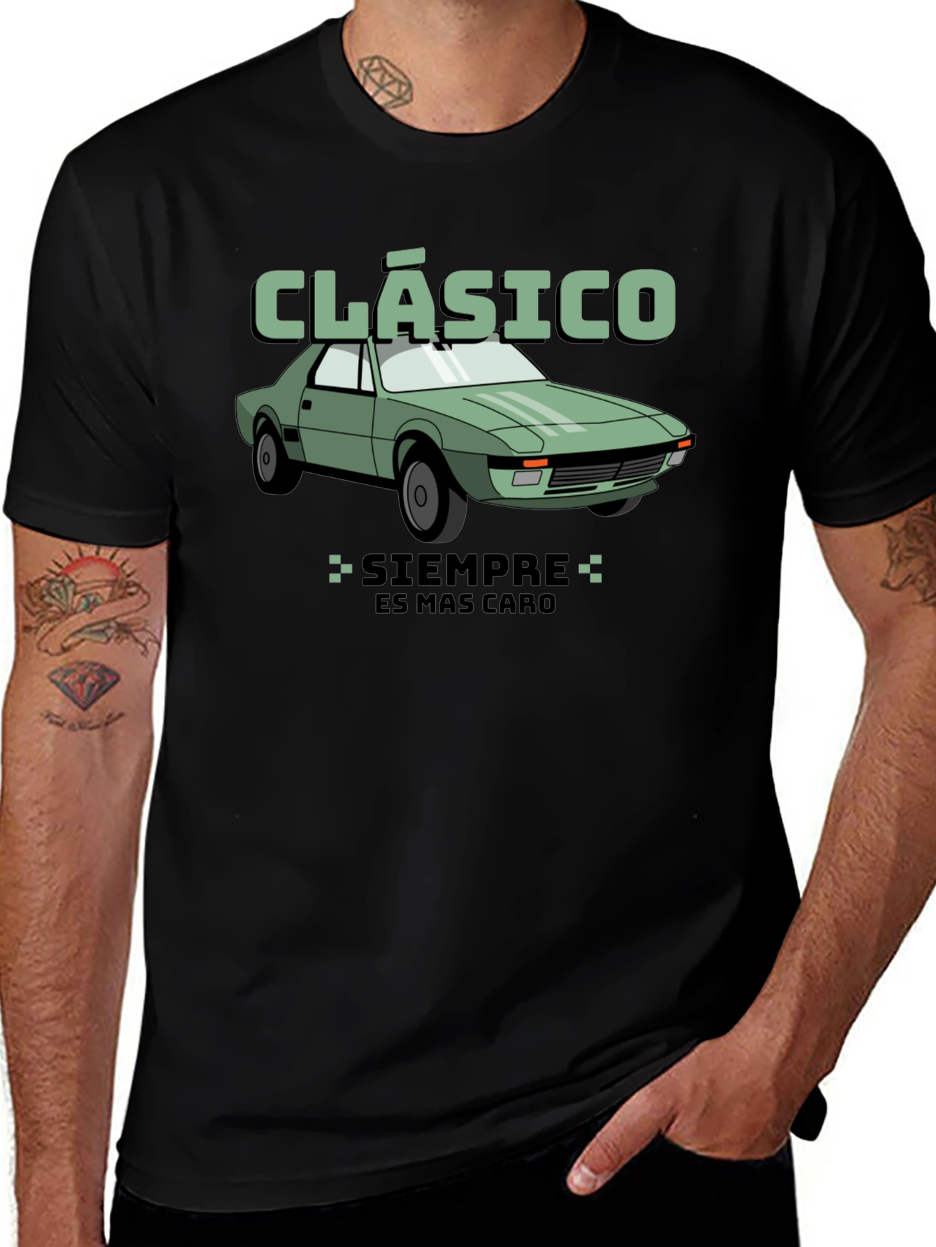 Classic Car T-Shirt - Siempre Es Mas Caro