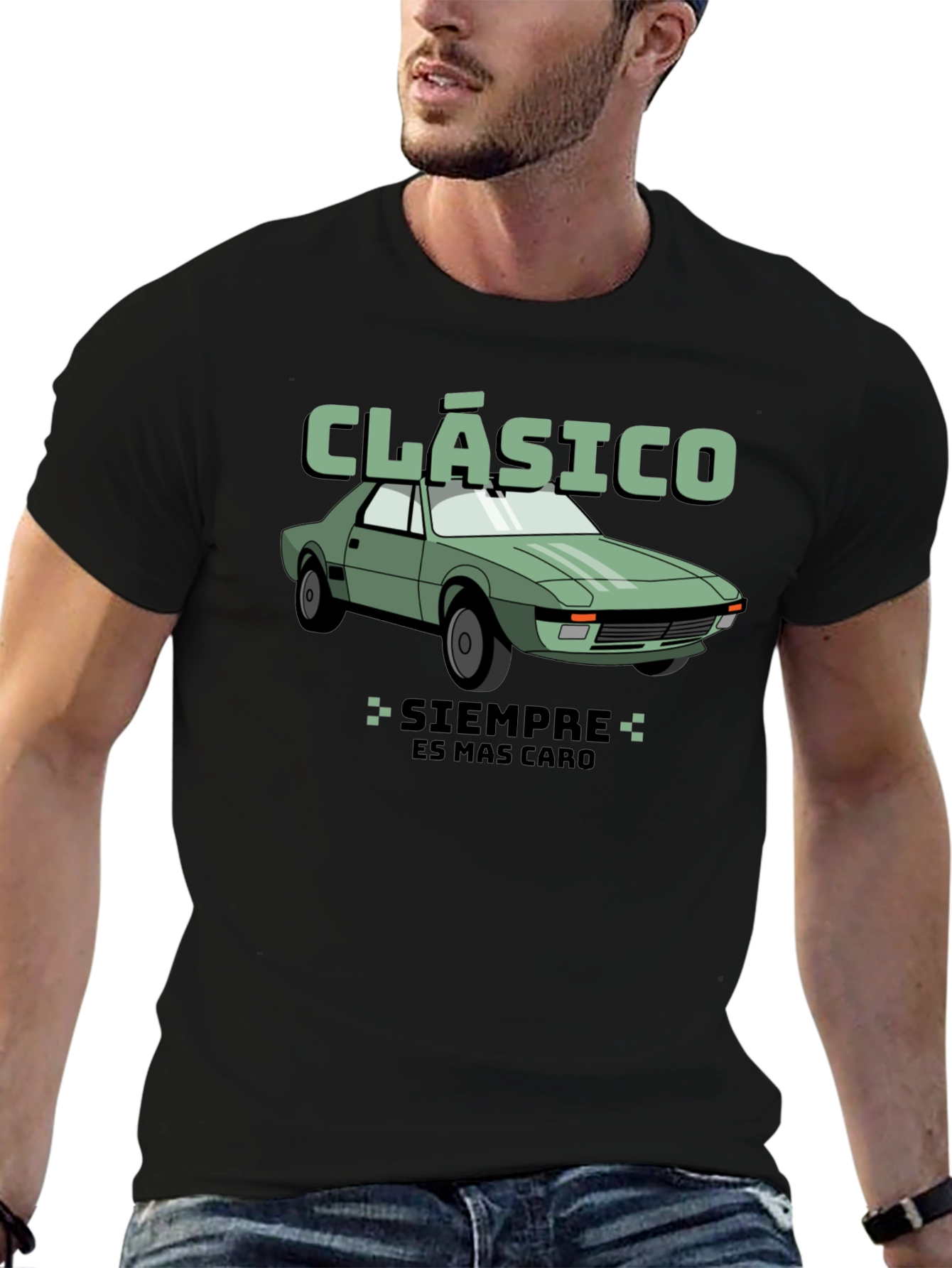Classic Car T-Shirt - Siempre Es Mas Caro